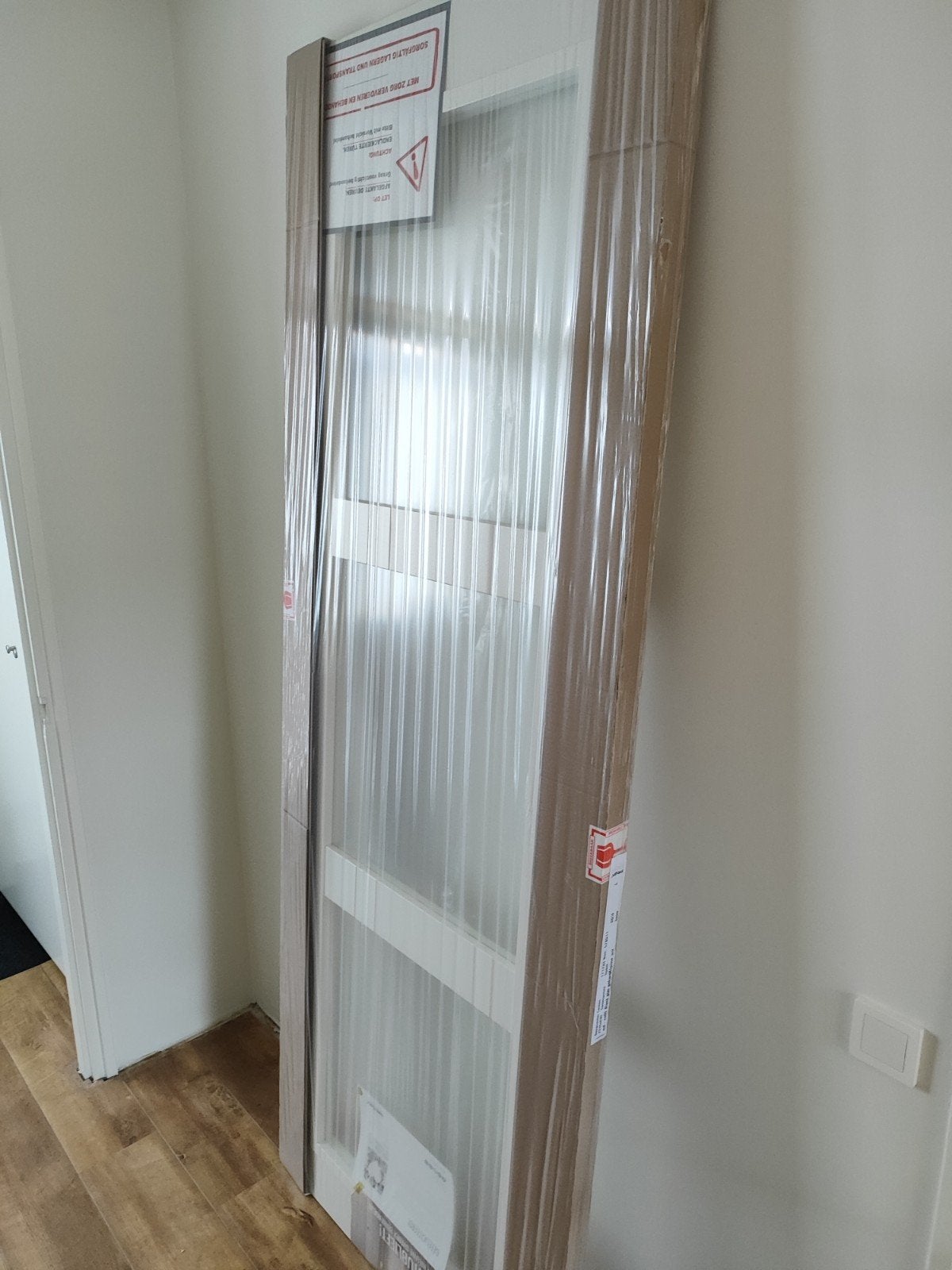 Nieuwe Svedex Connect CN05 Glasdeur Alpine Wit Links, Doe-het-zelf en Verbouw, Deuren en Horren, Nieuw, Binnendeur, 200 tot 215 cm
