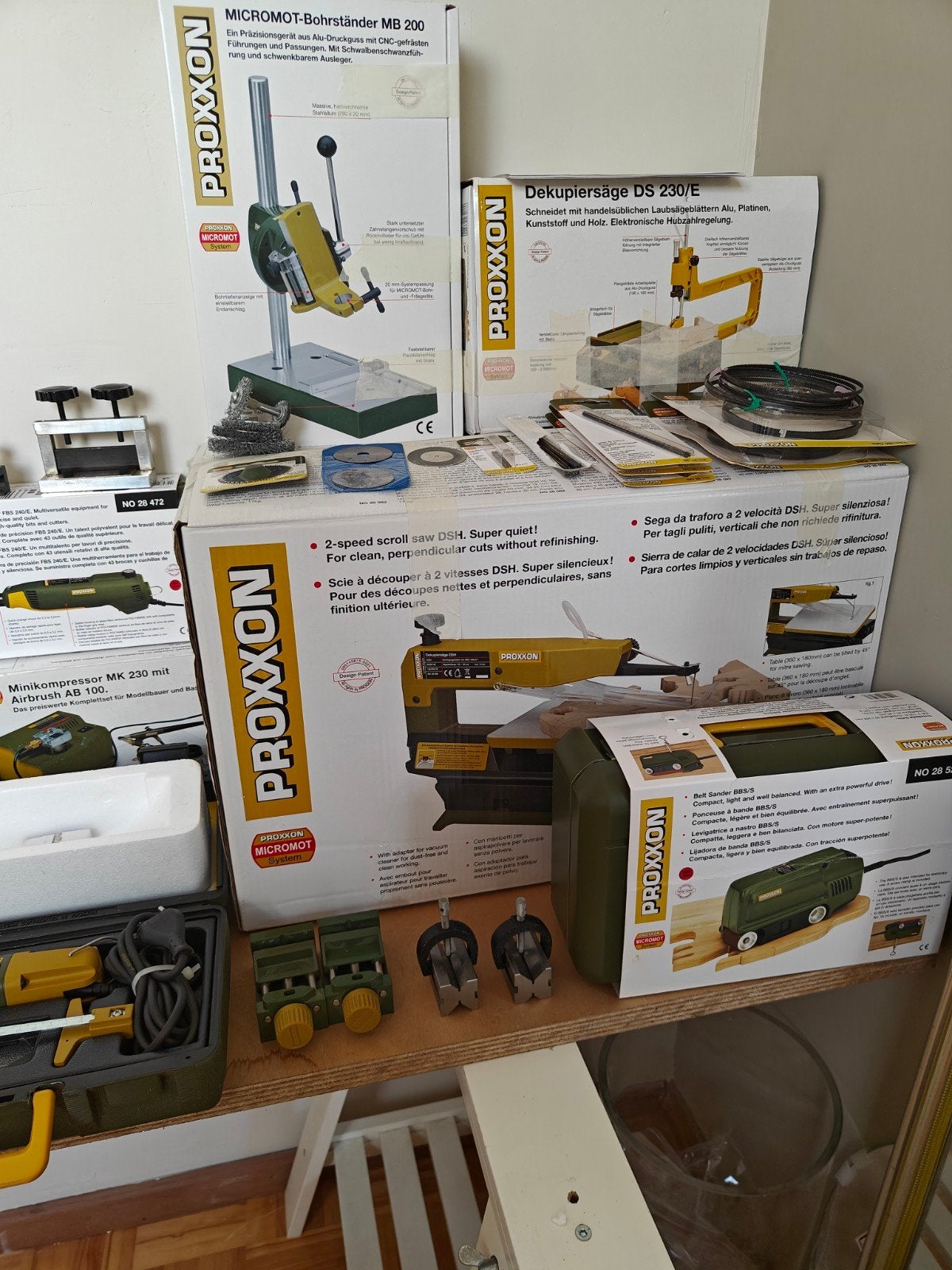 nieuwe Proxxon machines zie foto's, Ophalen, Nieuw, 1200 watt of meer, 70 mm of meer