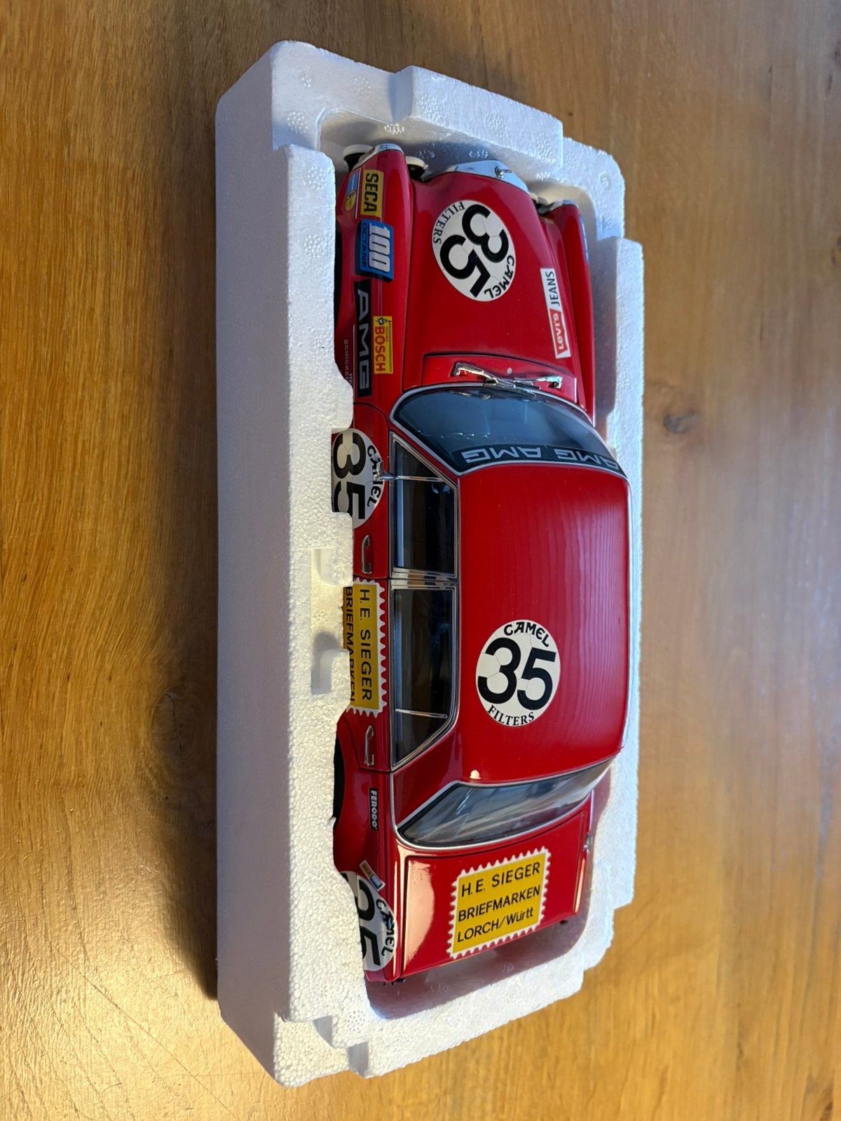 Te koop: Minichamps Mercedes-Benz 300 SEL 6.8 AMG 1:18, Ophalen of Verzenden, Zo goed als nieuw, Auto, MiniChamps