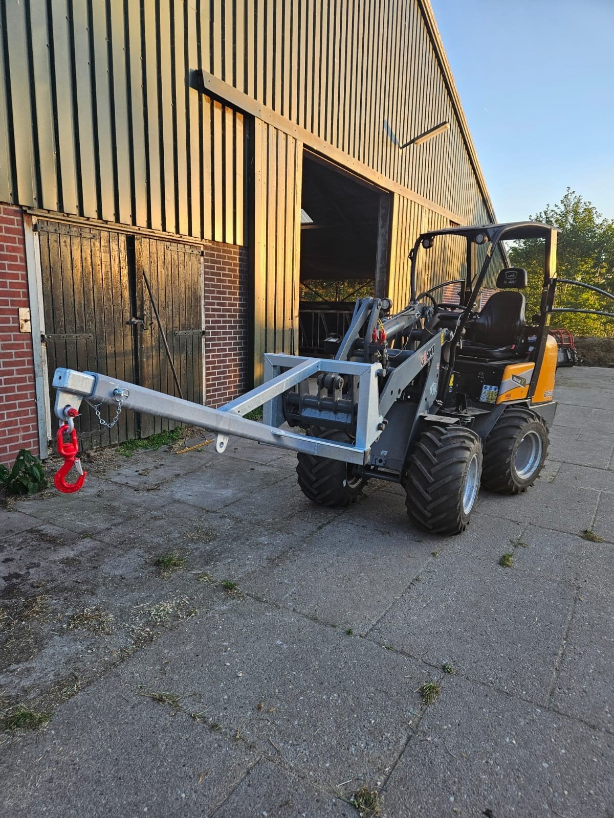 hijsjib minishovel, Ophalen