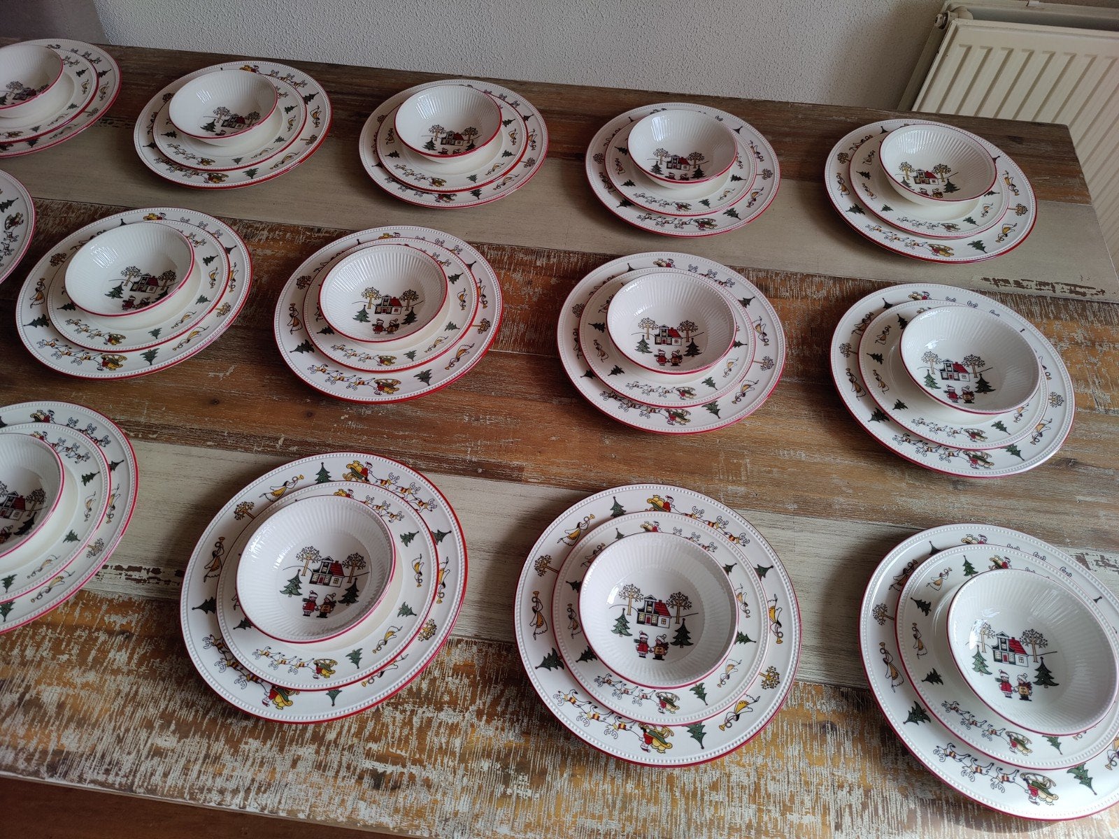 Wedgwood Windsor christmas/ kerst  servies, Ophalen, Zo goed als nieuw, Porselein
