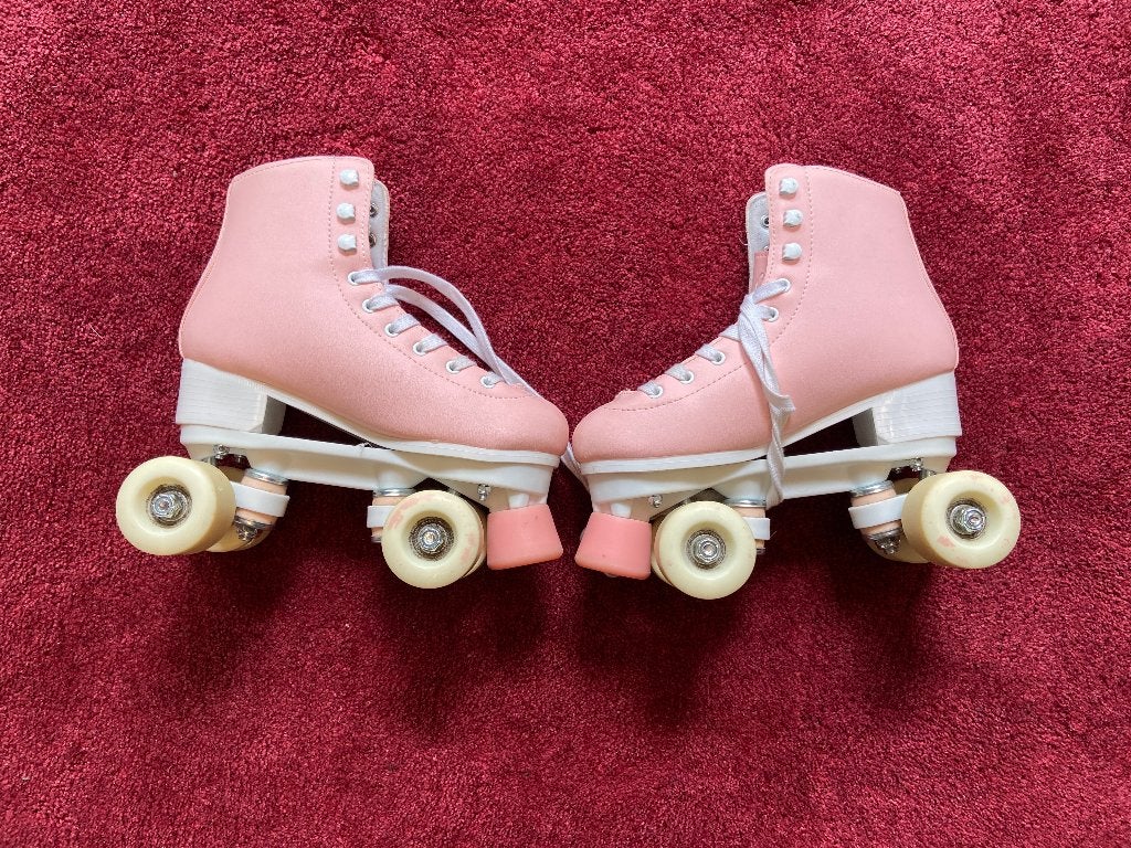 Oxelo rolschaatsen Decathlon maat 36 roze, Ophalen of Verzenden, Zo goed als nieuw, Kinderen