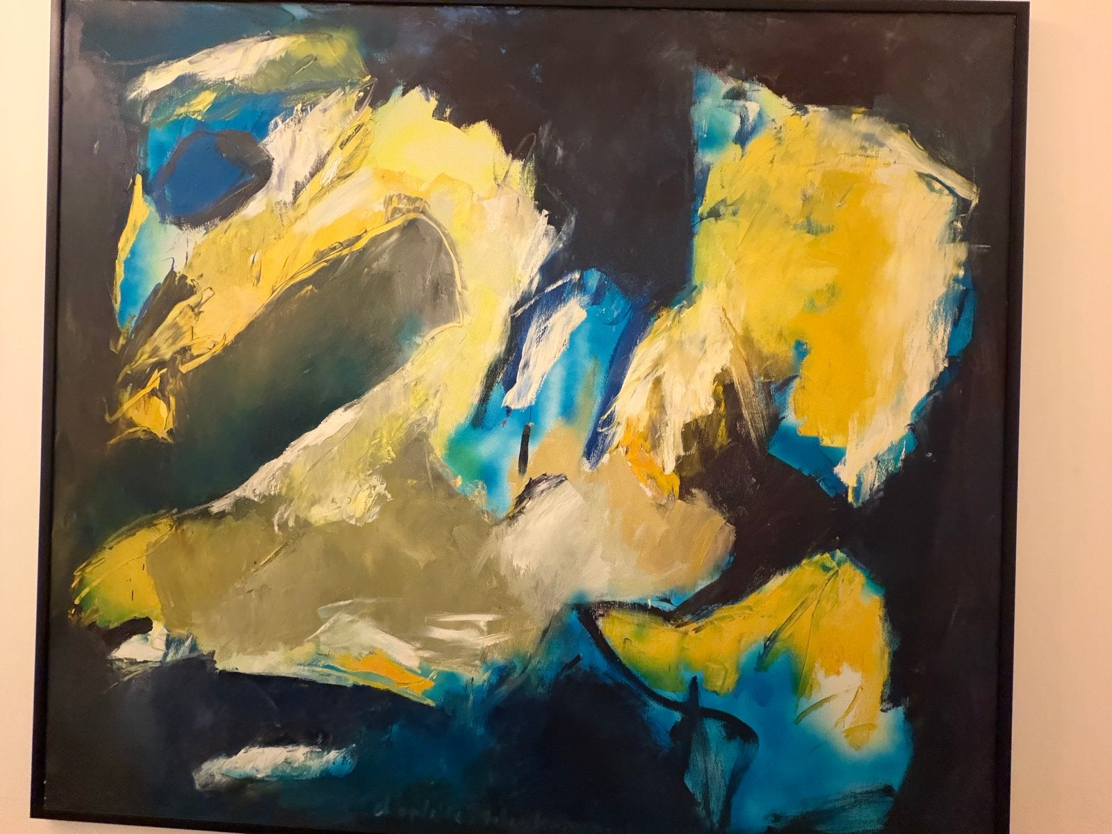 Charlotte Molenkamp Olieverf Schilderij 160x160 cm, Ophalen
