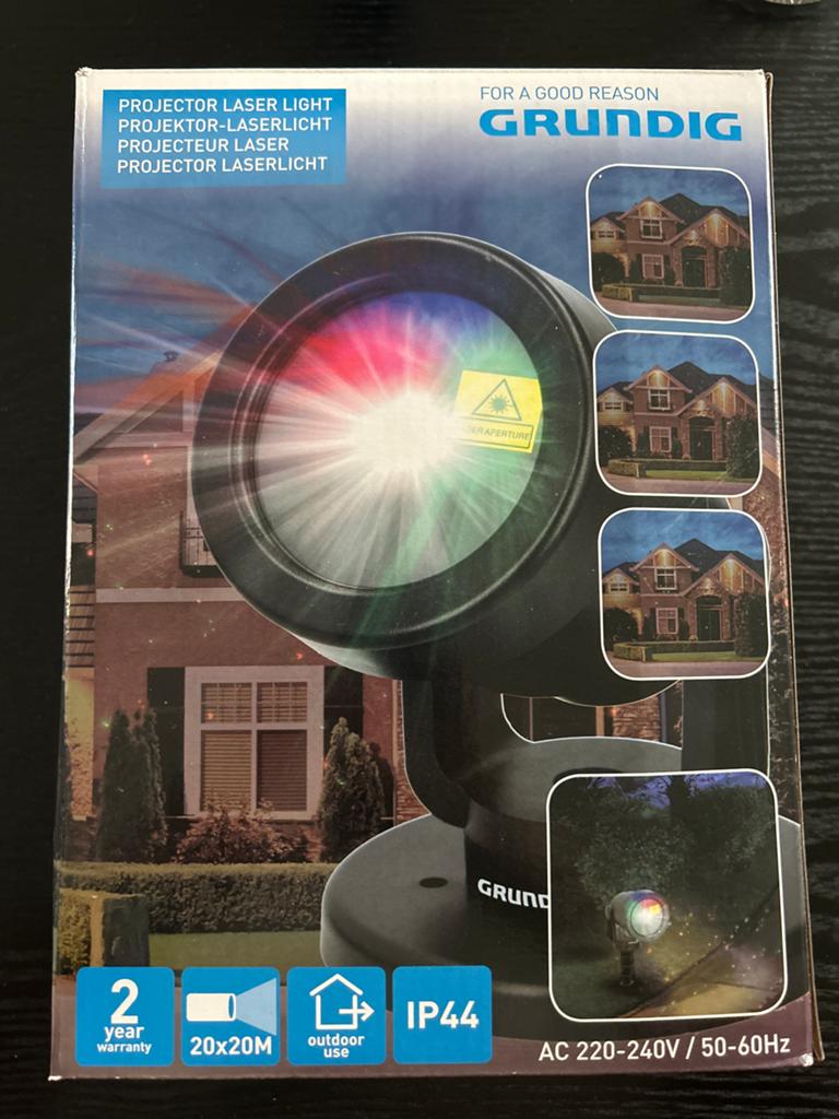Grundig Laser Projector, Tuin en Terras, Buitenverlichting, Kunststof, Minder dan 50 watt, Overige typen, Nieuw