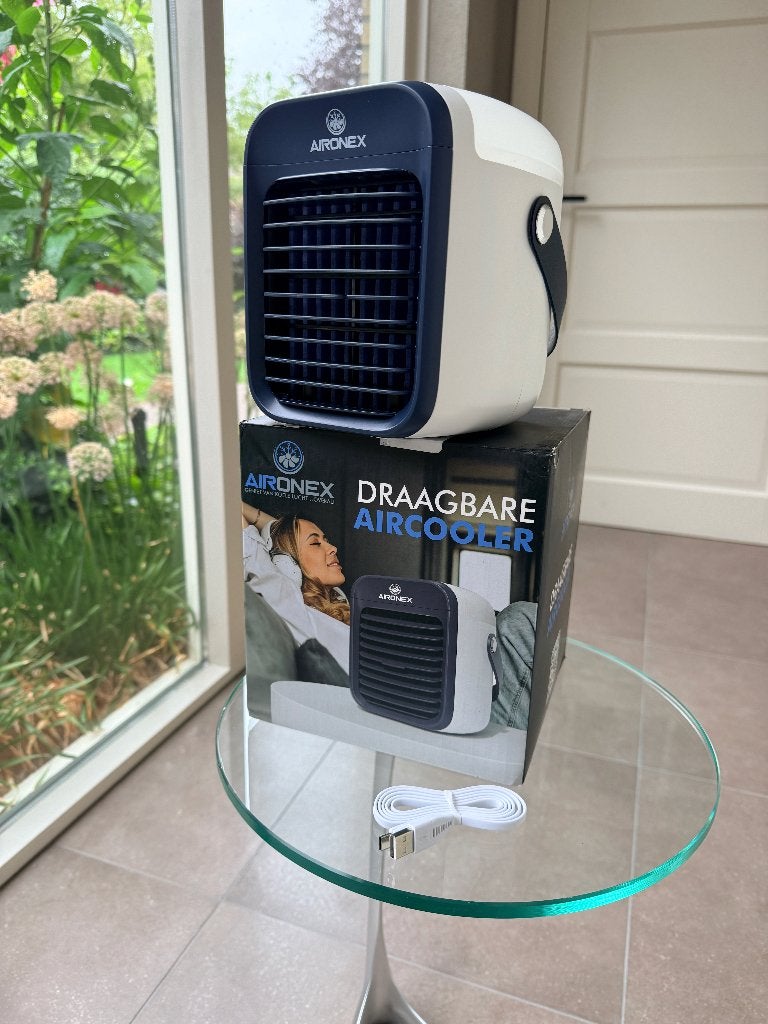 Aironex Draagbare Aircooler *NIEUW*, Witgoed en Apparatuur, Airco's, Minder dan 60 m³, 2 snelheden, Nieuw, Ophalen of Verzenden