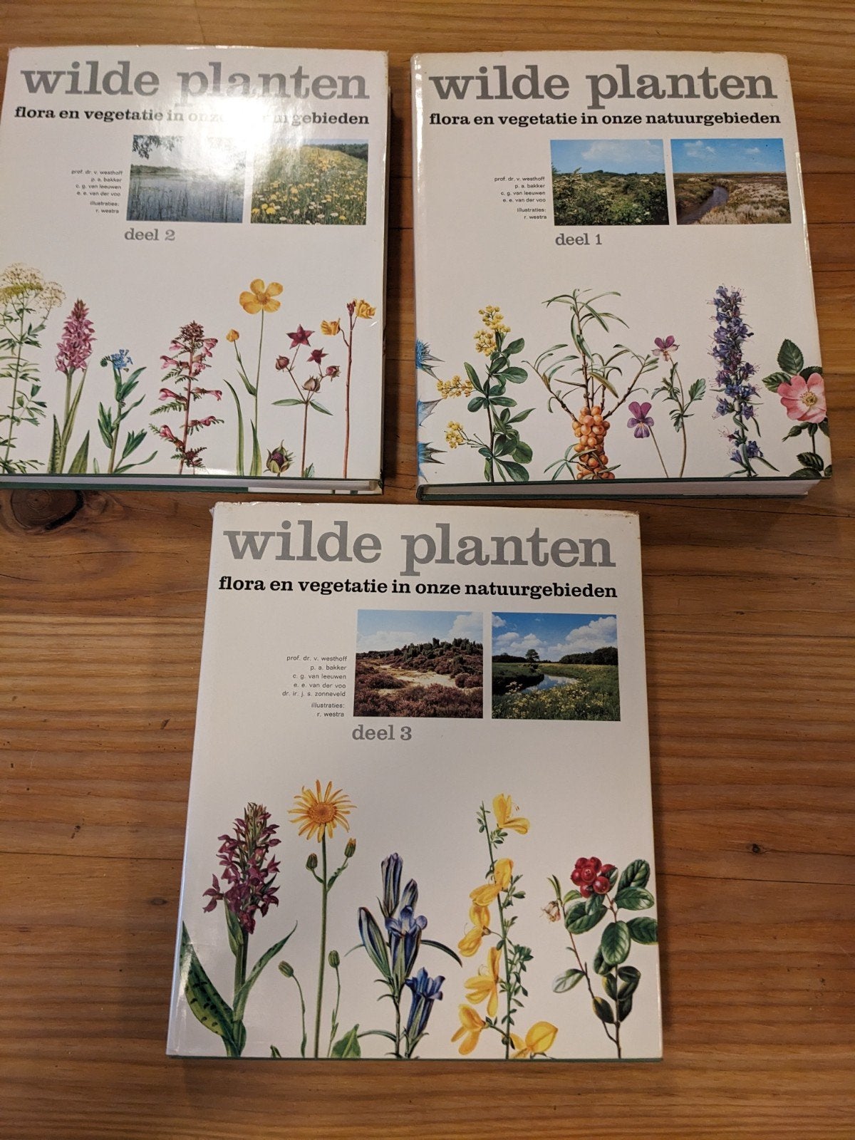 Wilde Planten - Flora en Vegetatie (3 delen), Boeken, Ophalen of Verzenden, Gelezen, Bloemen, Planten en Bomen, Prof. Dr. V. Westhoff e.a.