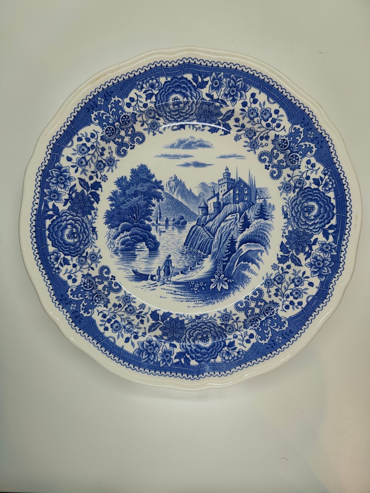 Villeroy & Boch Burgenland Bord - Blauw/Wit Porselein, Ophalen of Verzenden