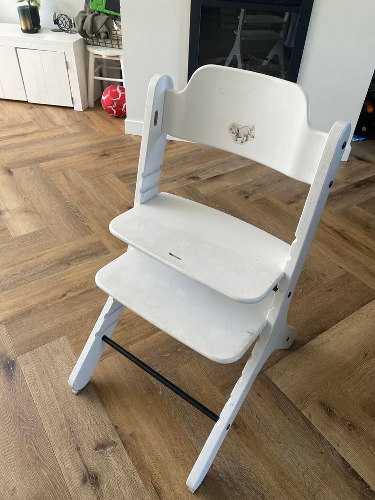 Witte Dapper meegroeistoel, Ophalen, Gebruikt, Meegroeistoel