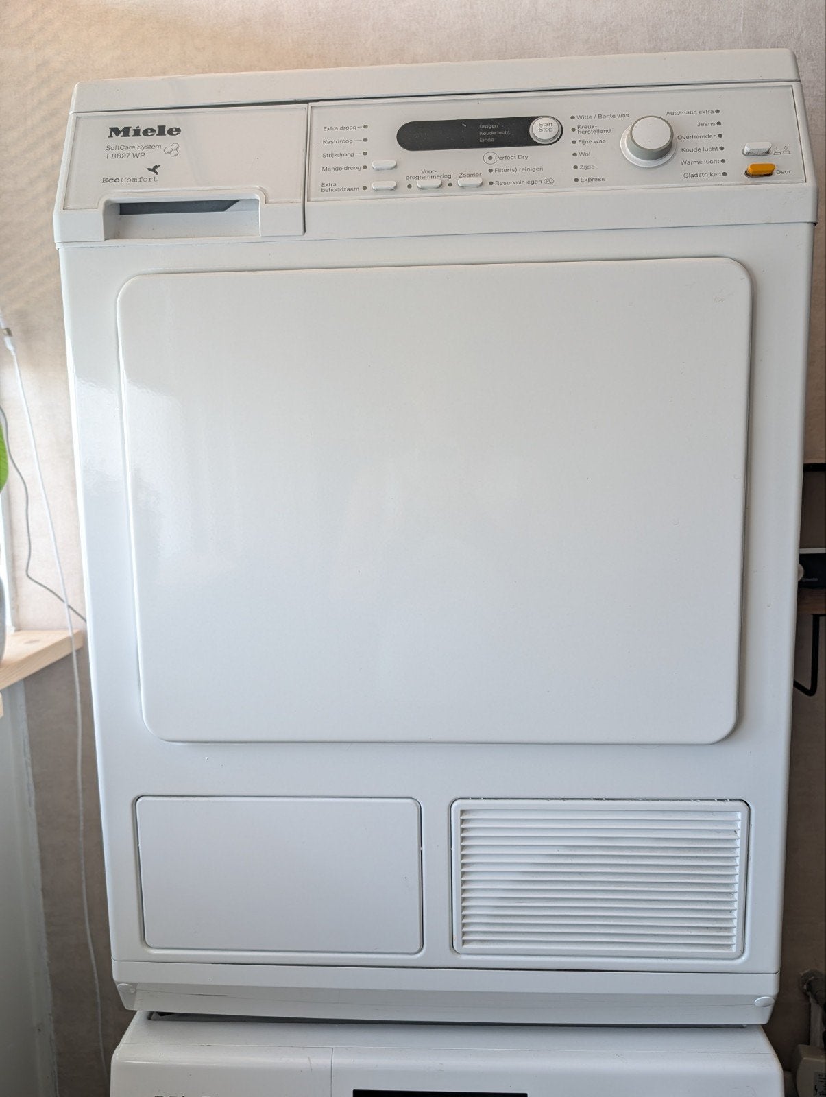 Miele warmtepomp wasdroger, Ophalen, 6 tot 8 kg, Voorlader, 85 tot 90 cm