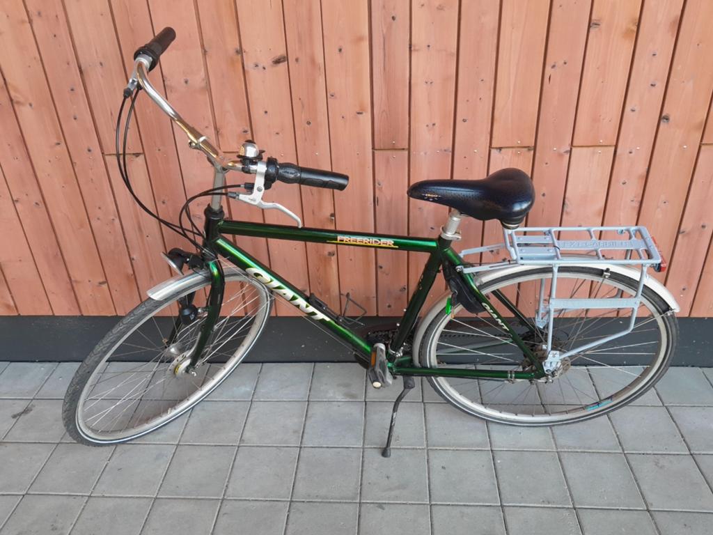 Opgeknapte Giant Freerider herenfiets fiets, Fietsen en Brommers, Fietsen | Heren | Herenfietsen, Ophalen, Gebruikt, Versnellingen