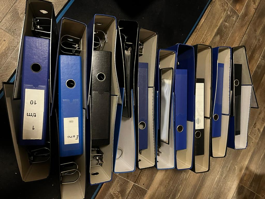 Multomappen mappen klappers 2- rings, Ophalen, Zo goed als nieuw