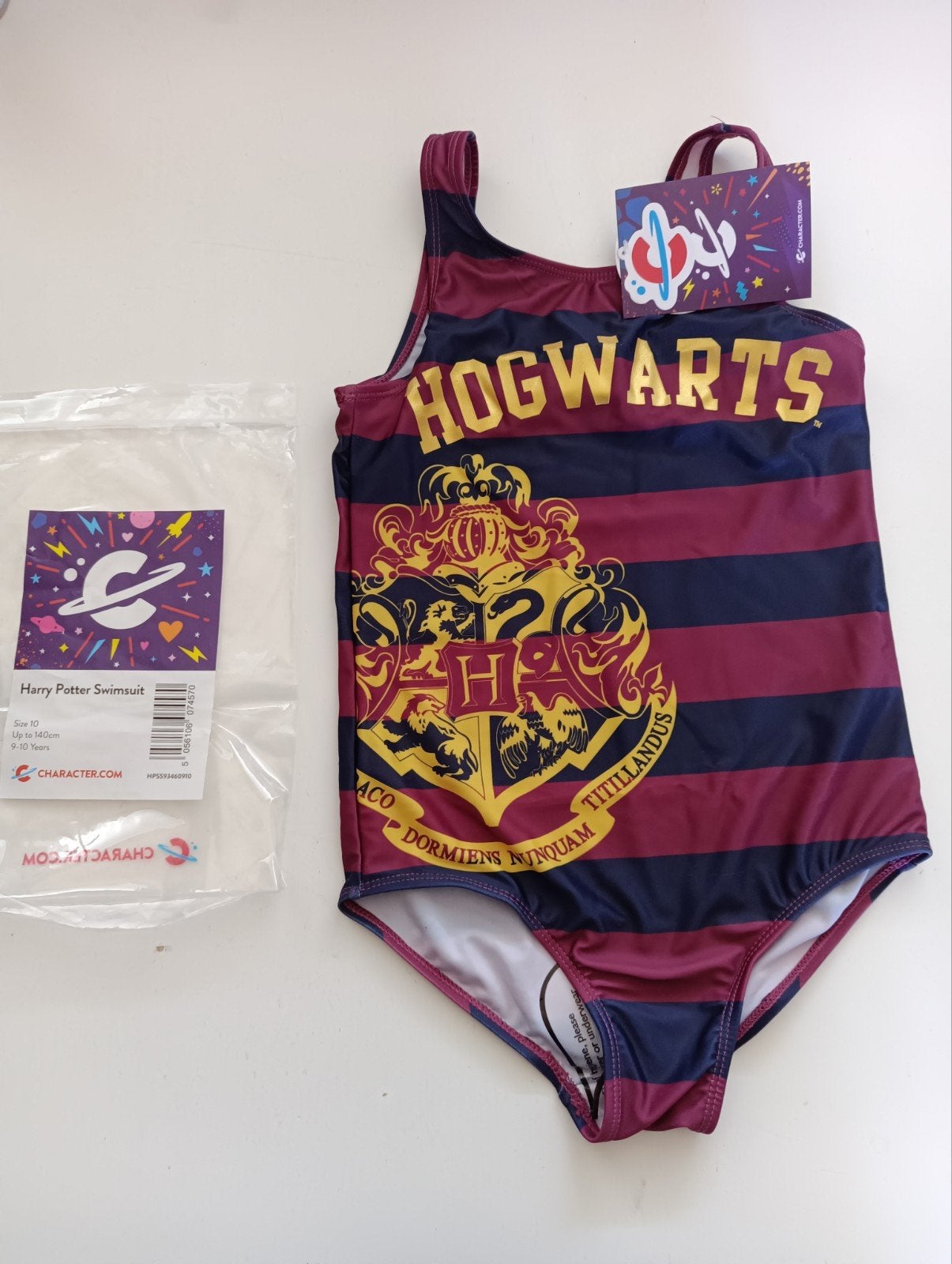 Harry Potter Badpak Maat 134 - Zo goed als nieuw, Overige kleuren, Badpak, Ophalen of Verzenden, Zo goed als nieuw