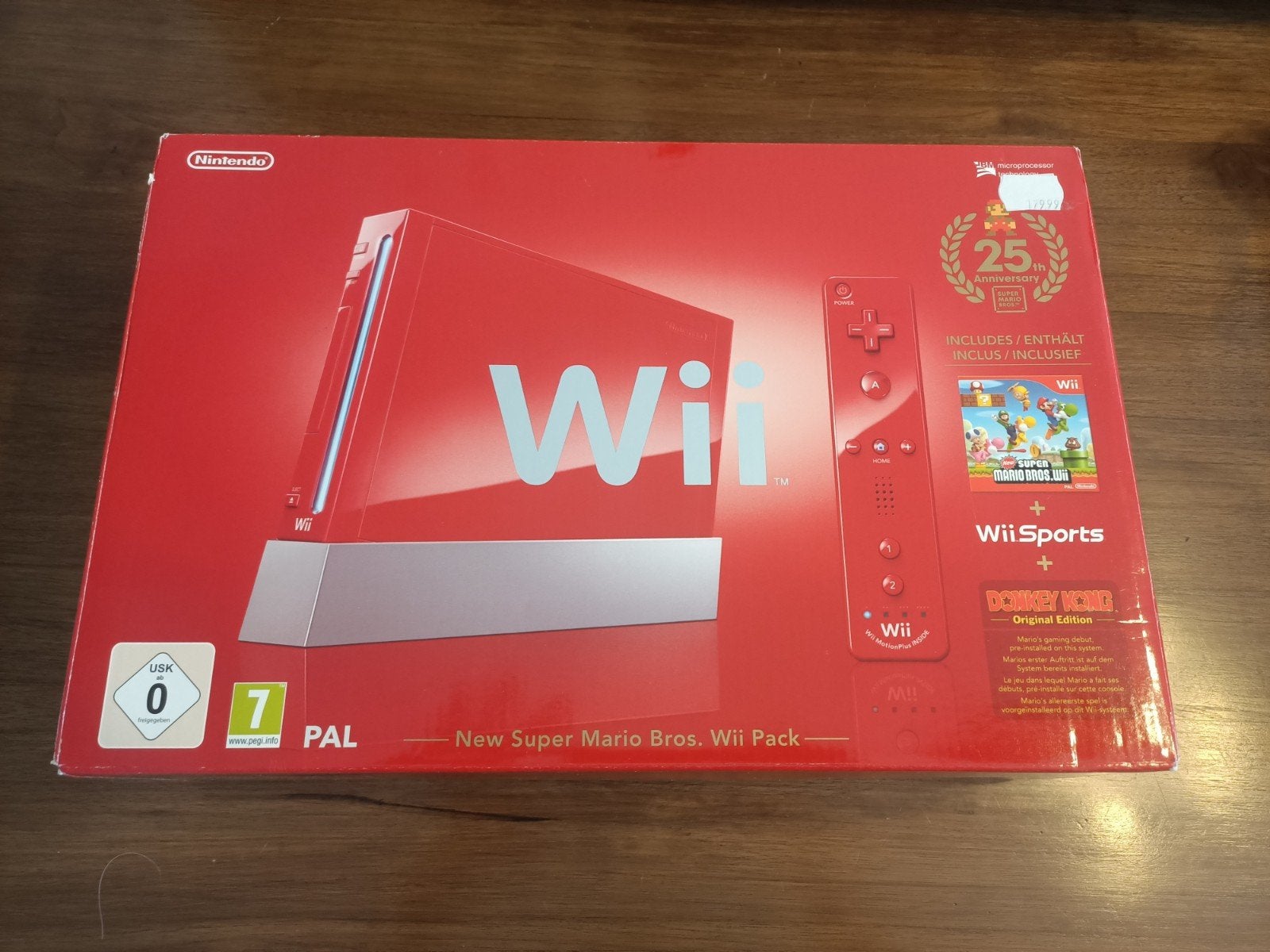Wii 25th Anniversary Super Mario Bros. Wii Pack Rood, Spelcomputers en Games, Spelcomputers | Nintendo Wii, Ophalen of Verzenden