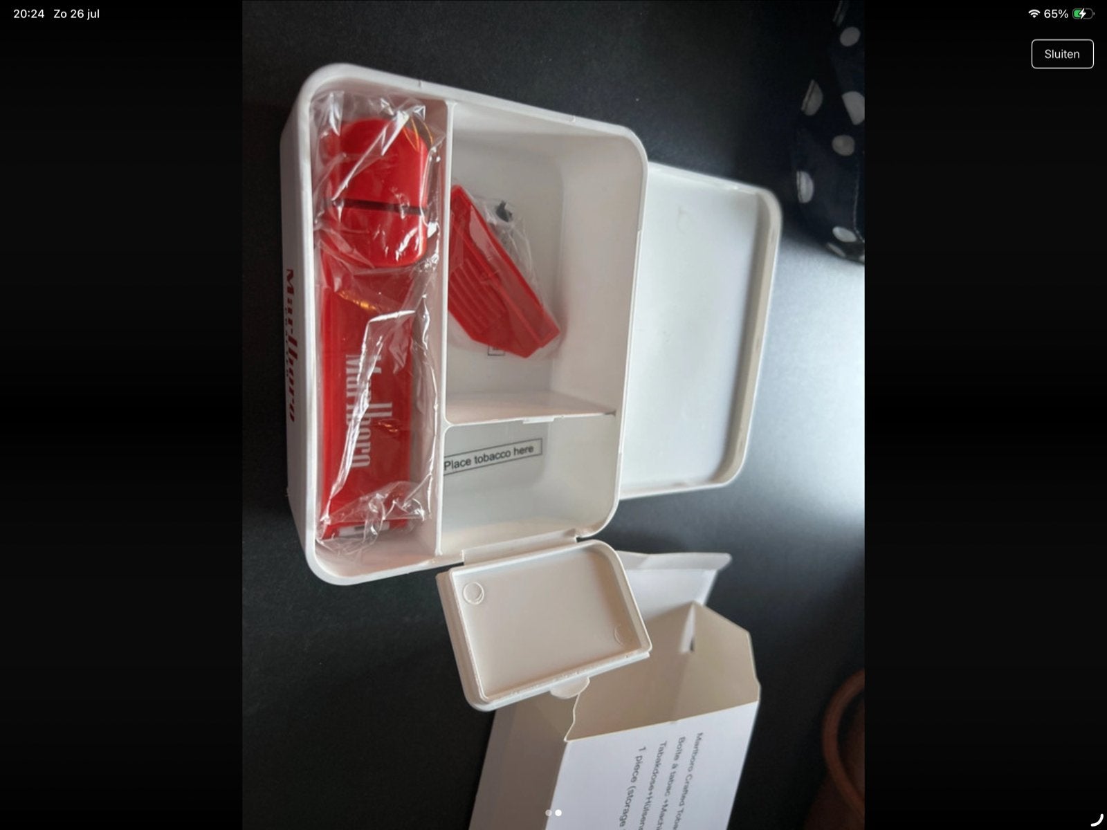 Marlboro Crafted Tabaksdoos met Hulzenstopper, Ophalen of Verzenden, Nieuw, Tabaksdoos of Verpakking