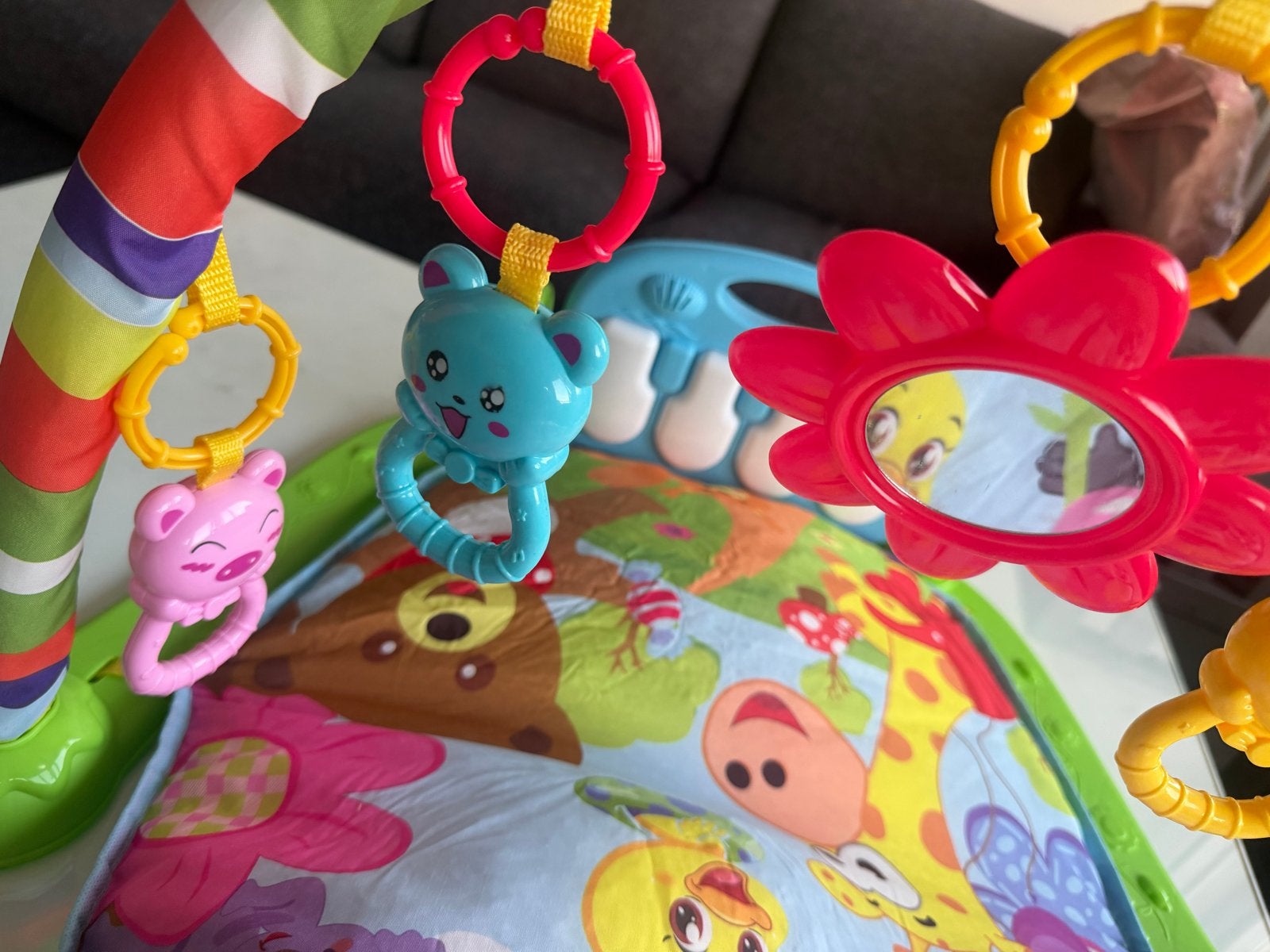 Baby speelkleed met piano en rammelaars, Kinderen en Baby's, Ophalen, Zo goed als nieuw, Speelkleed, Met geluid