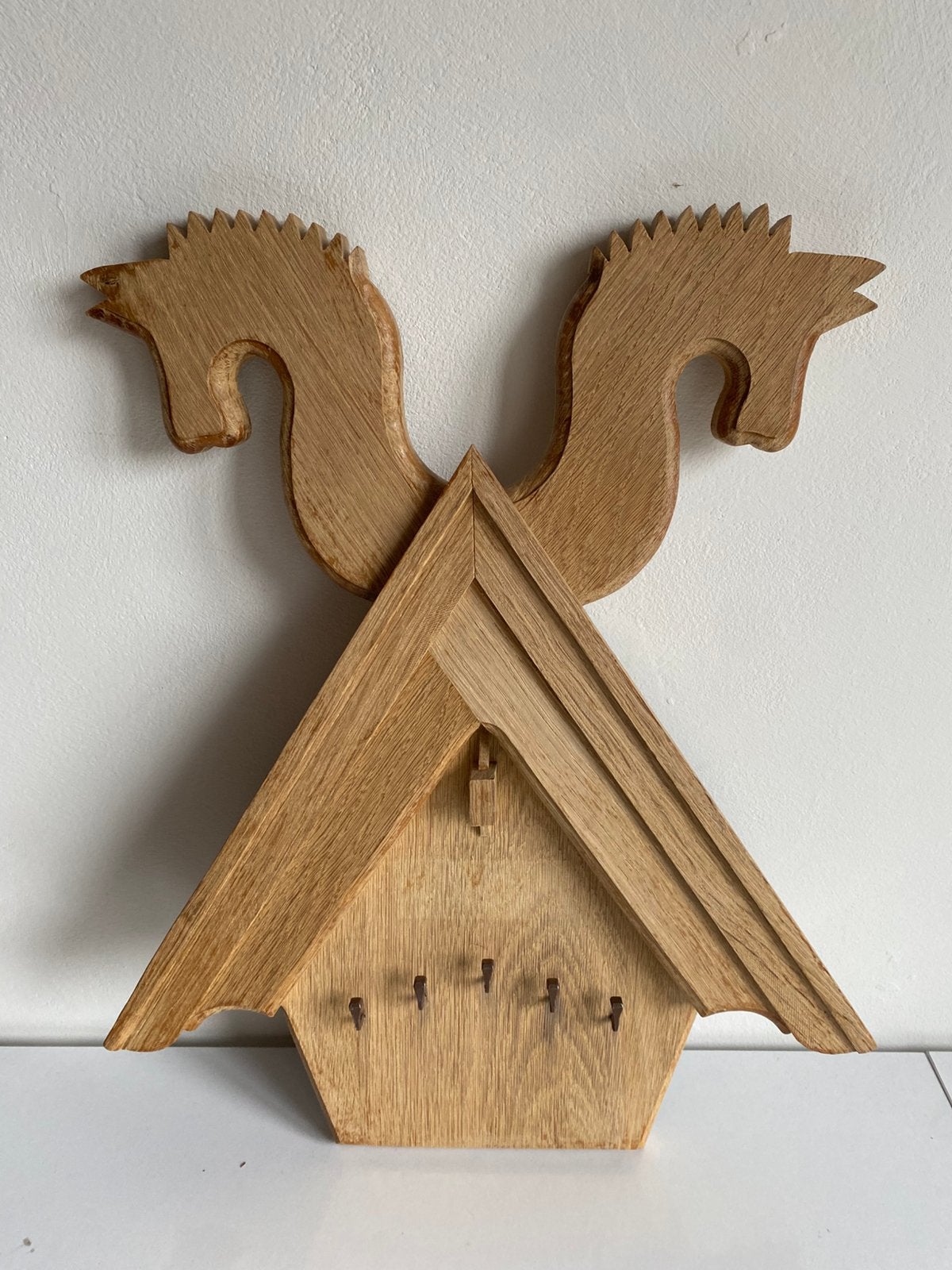 Viking houtwerk handwerk sleutel kast, Scandinavisch, Ophalen of Verzenden, Nieuw, Hout