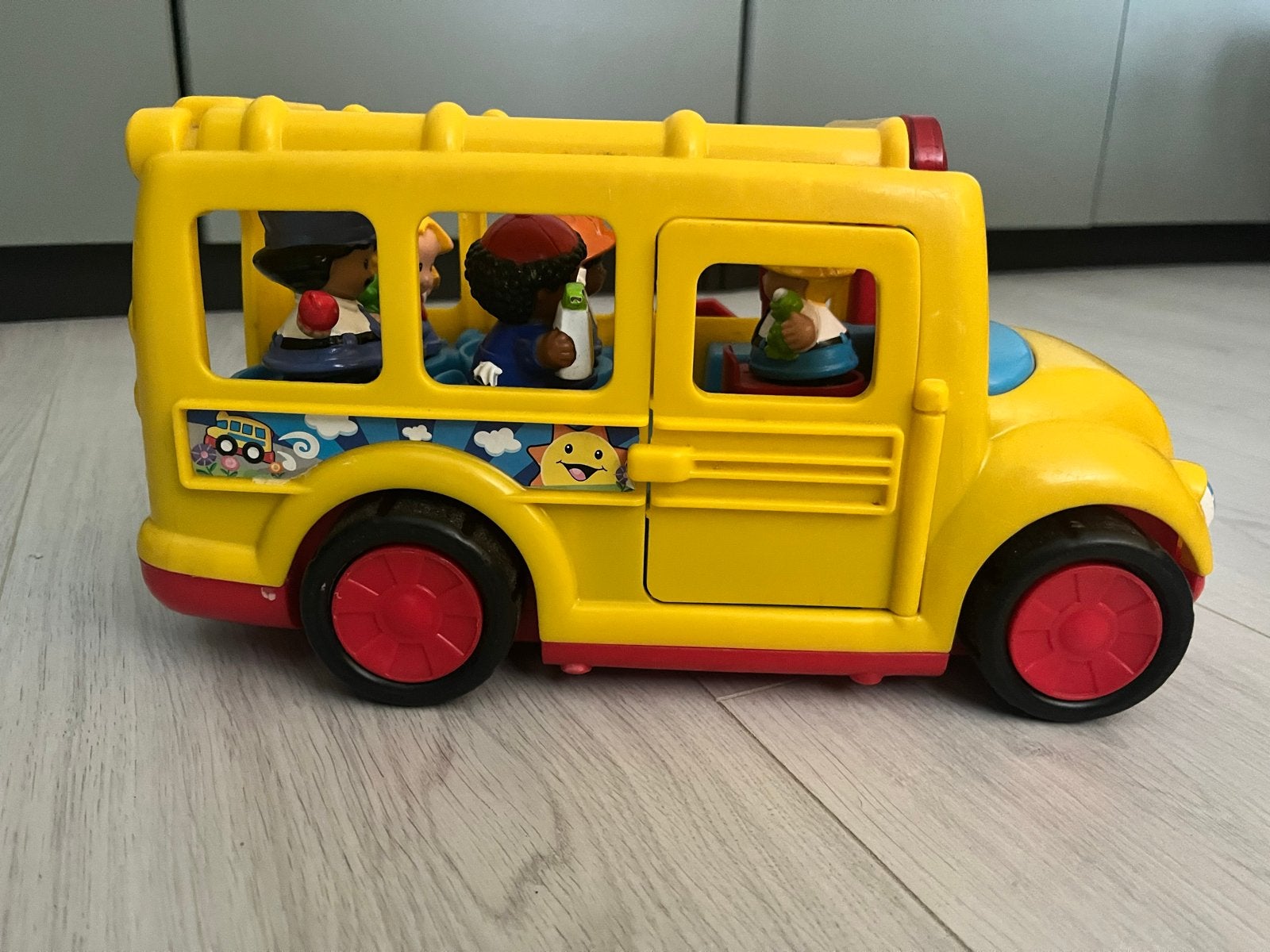 Fisher-Price Little People Schoolbus met figuren, Kinderen en Baby's, Ophalen, Gebruikt, Auto of Voertuig, Met licht