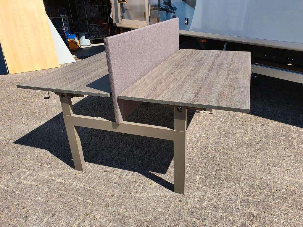 30x Design Vepa slinger duo bureau met nieuw blad naar keuze, 160 cm, Ophalen of Verzenden, Vepa, Duo-bureau