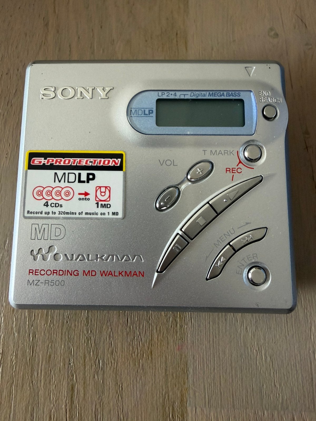 Sony mz-r500 minidisc recorder met LONGPLAY, Audio, Tv en Foto, Walkmans, Discmans en Minidiscspelers, Ophalen of Verzenden, Minidisc-recorder