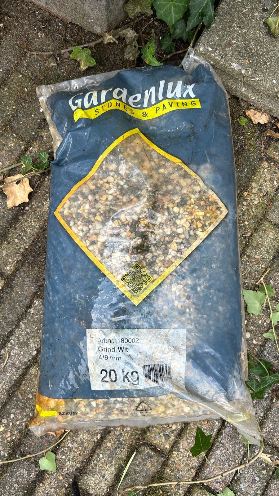 Gardenlux grint wit 4/8mm 20 kg, Tuin en Terras, Ophalen, Nieuw, Wit, Grind
