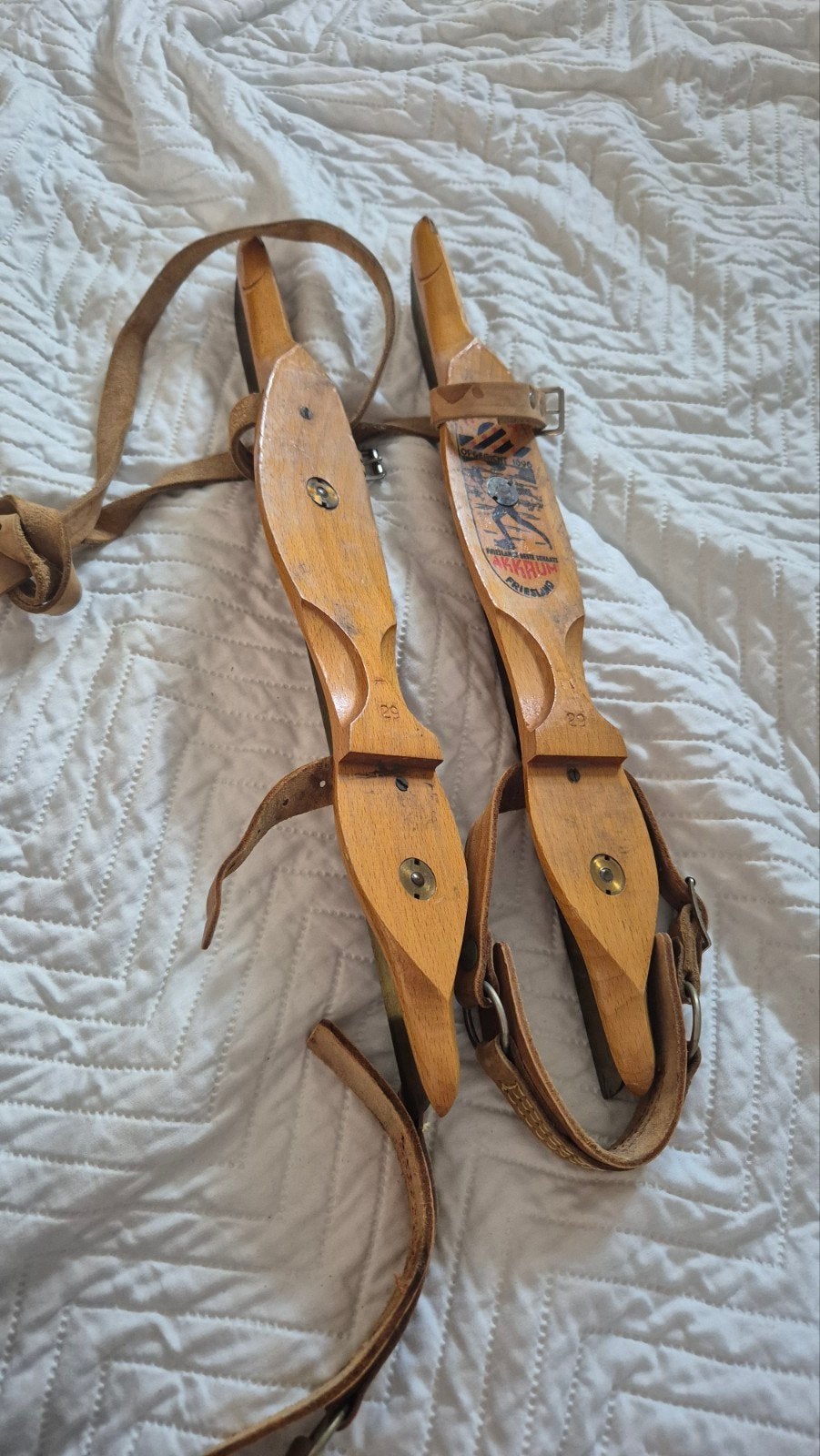 Vintage Friese doorlopers schaatsen - Maat 29, Sport en Fitness, Schaatsen, Ophalen of Verzenden, Gebruikt, Friese doorlopers