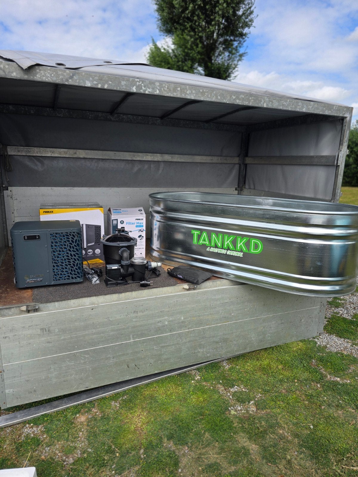 TANKKD ijsbad met warmtepomp en filter, Tuin en Terras, Zwembaden, Zo goed als nieuw, Opzetzwembad, 80 tot 120 cm, 200 tot 400 cm