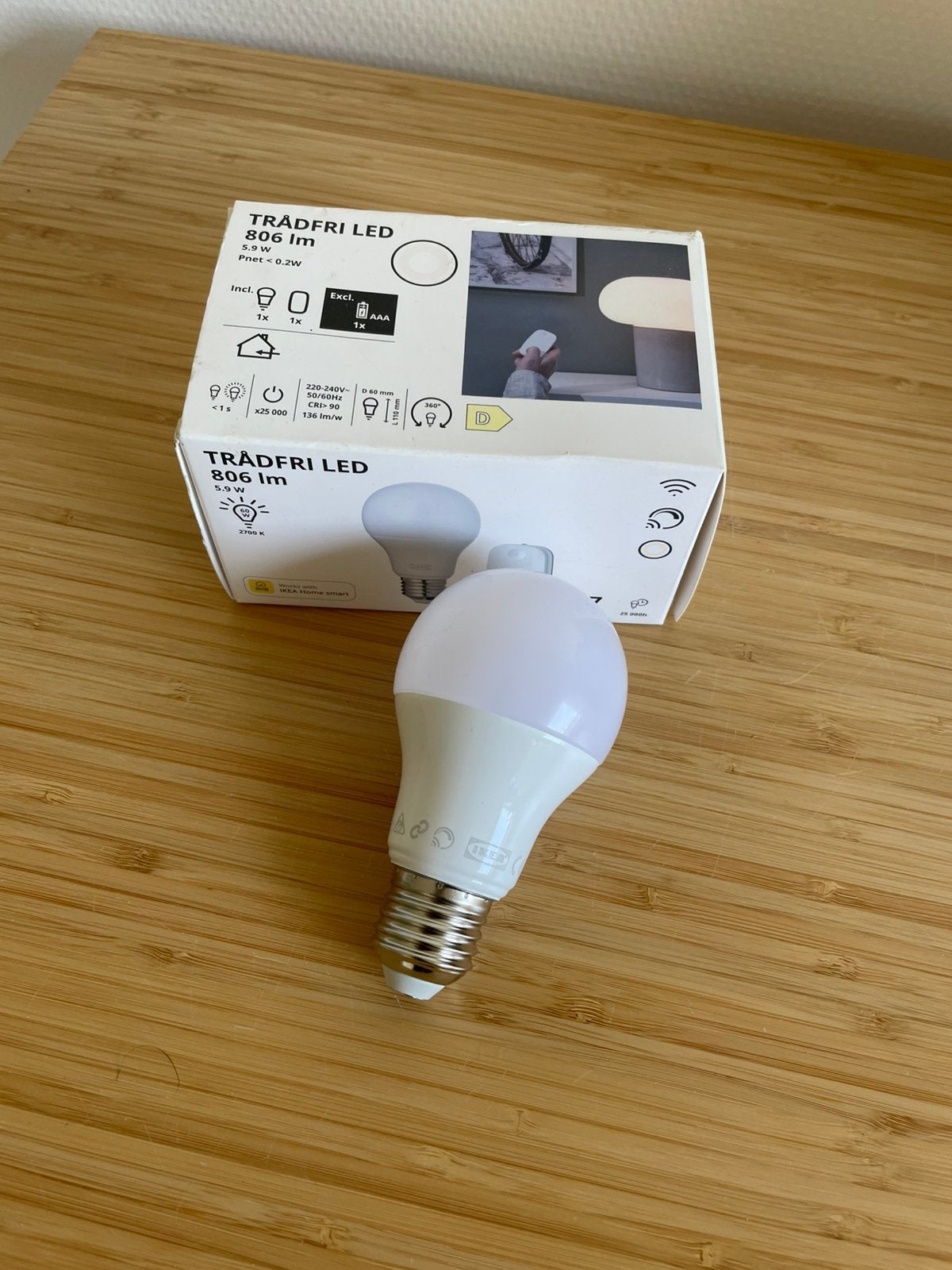 IKEA Trådfri LED lamp, Huis en Inrichting, Lampen | Losse lampen, Led-lamp, Minder dan 30 watt, ?, Zo goed als nieuw