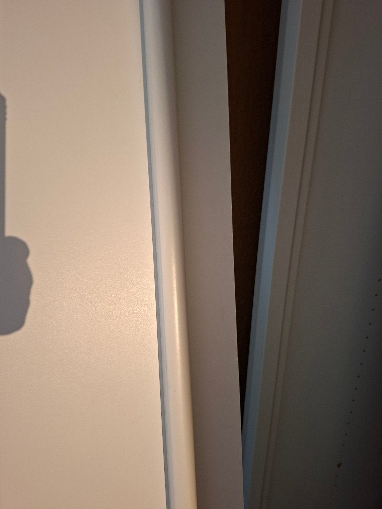 2 kastdeuren, Ophalen, Gebruikt, 200 cm of meer, Wit