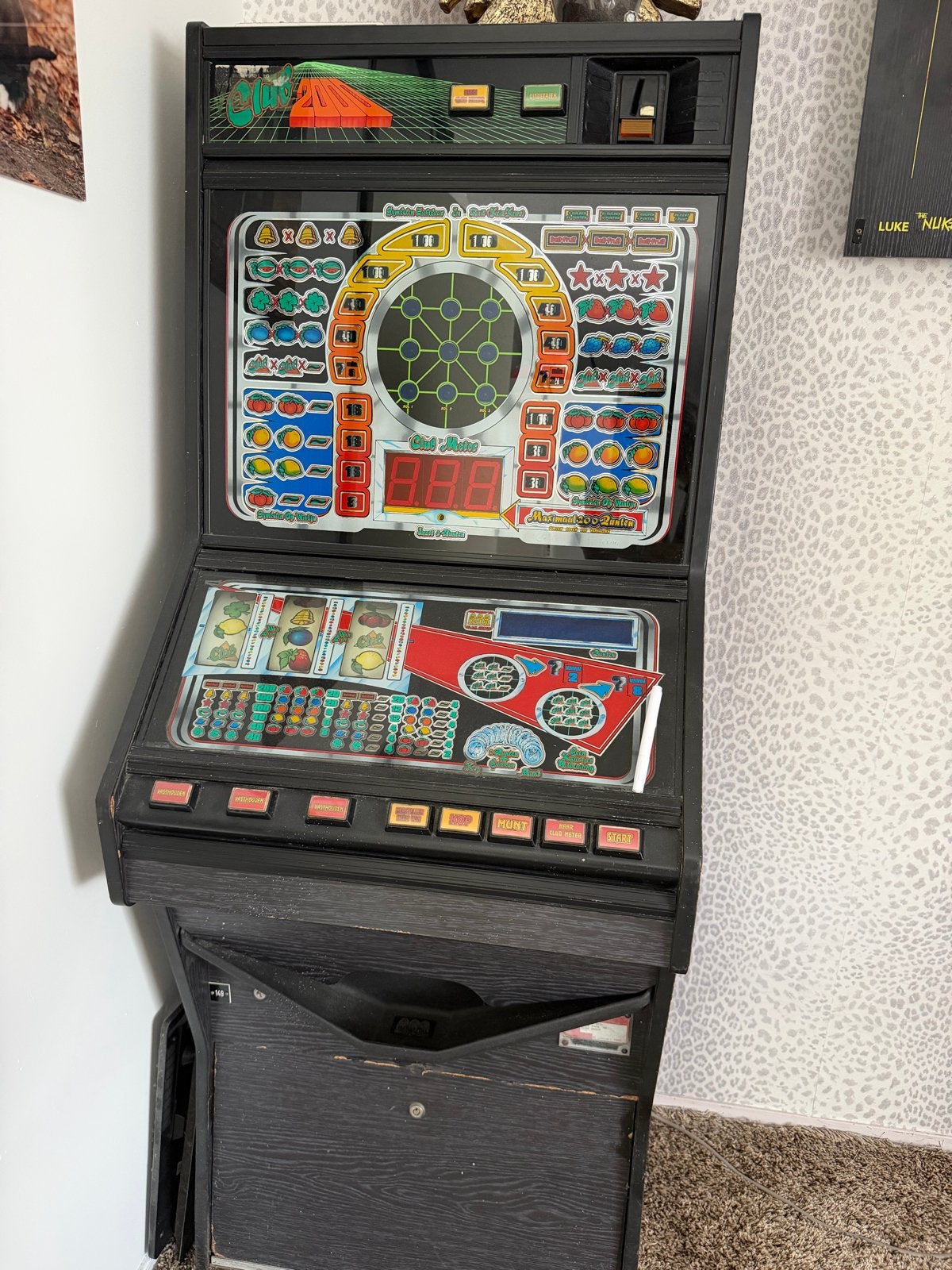Club 2000 fruitautomaat gokkast op guldens - werkend, Verzamelen, Automaten | Gokkasten en Fruitautomaten, Gebruikt, Gulden, Met sleutels