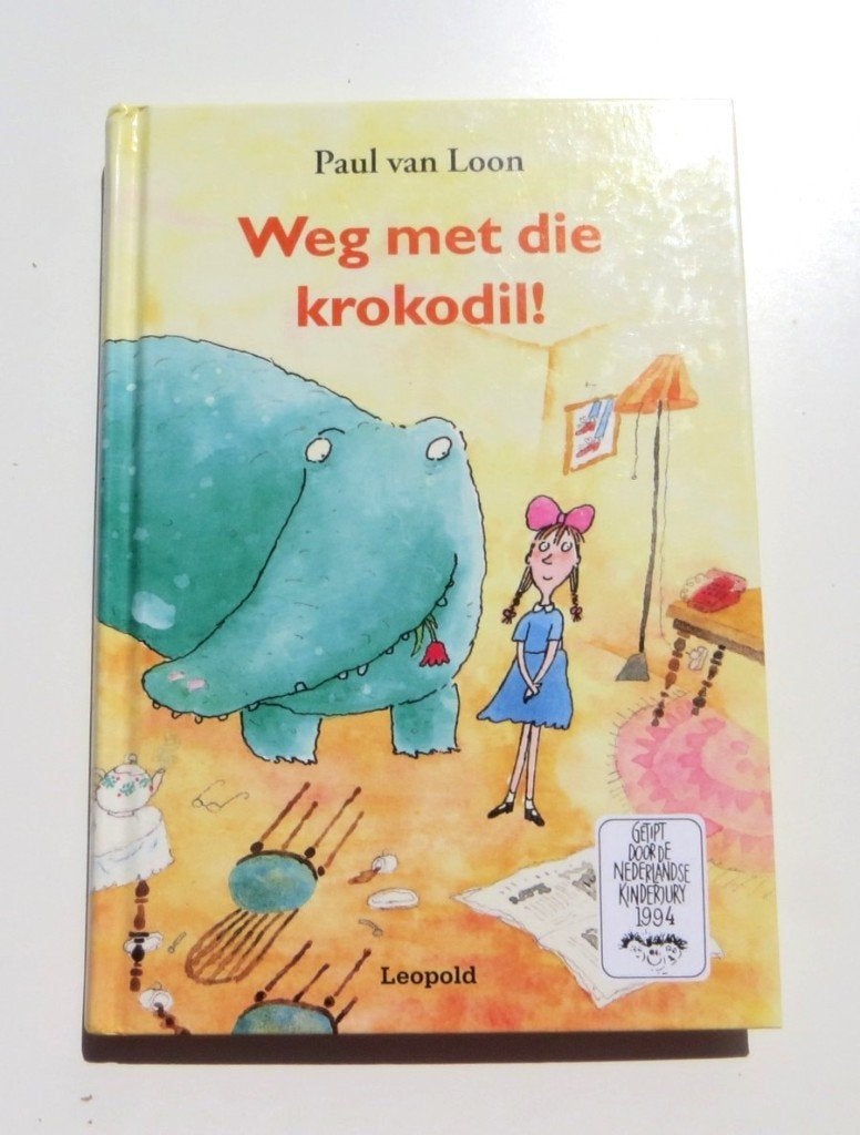 Jeugdboek M4904: Paul van Loon - Weg met die krokodil ! 6+, 5 of 6 jaar, Fictie algemeen, Jongen of Meisje, Paul van Loon