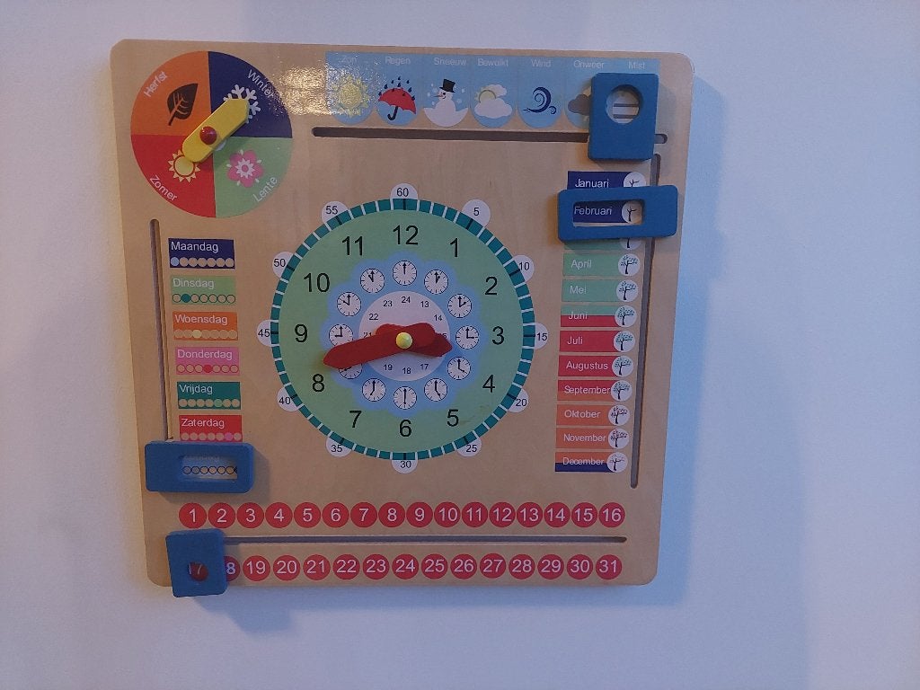 leerklok, Kinderen en Baby's, Speelgoed | Educatief en Creatief, Ophalen, Zo goed als nieuw, Rekenen