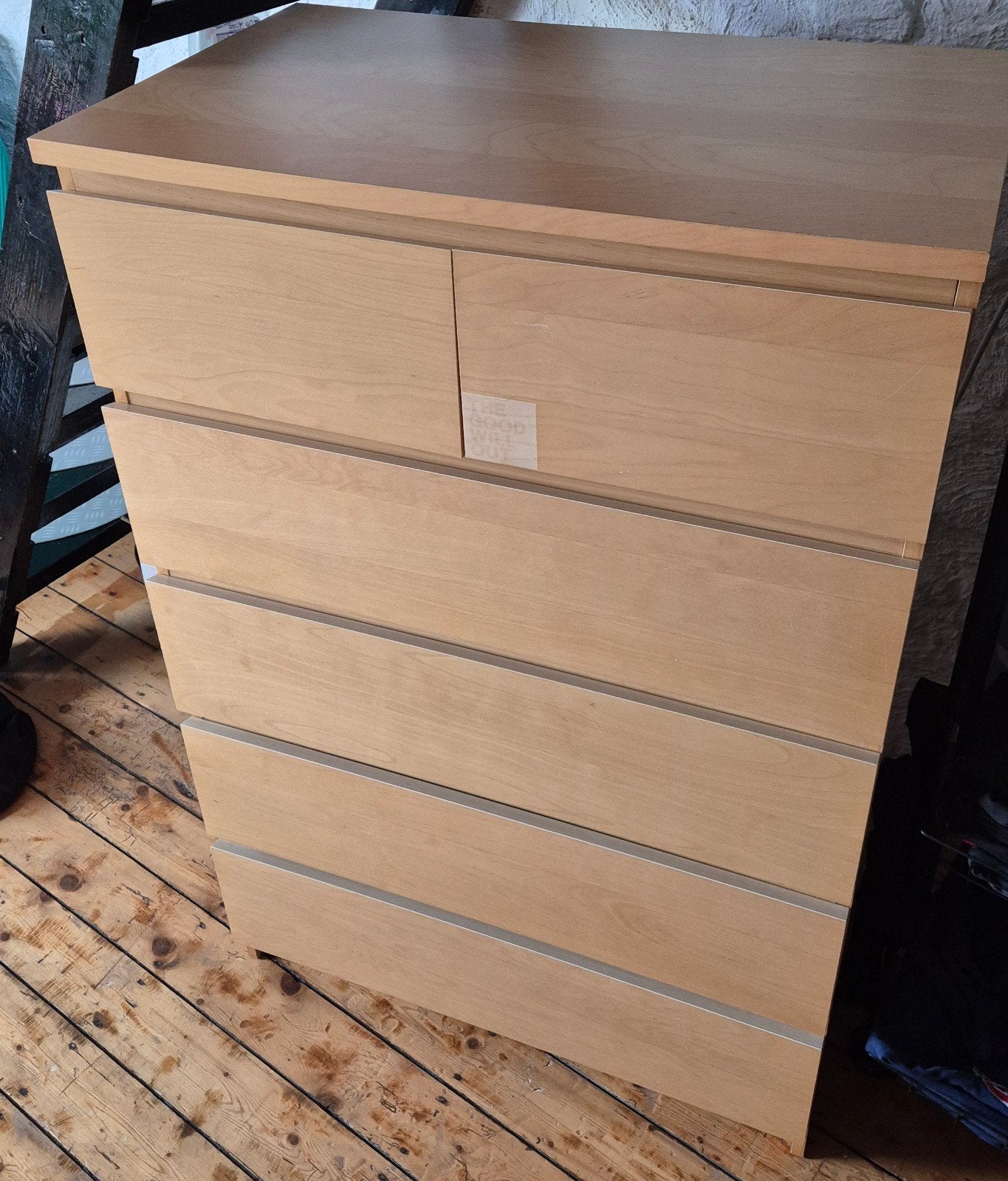IKEA Malm ladekast met 6 lades - 128x78x49 cm, Ophalen, Gebruikt, 5 laden of meer, 100 tot 150 cm