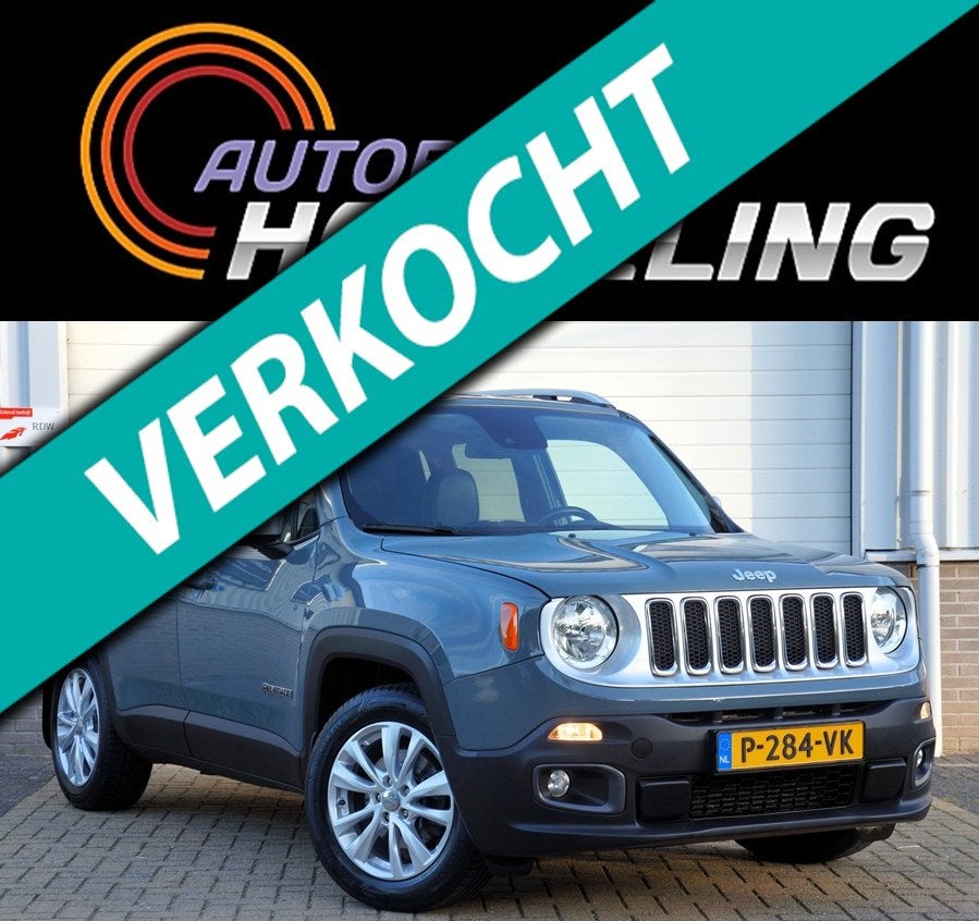 Jeep Renegade 1.4 MultiAir Night Eagle Limited; Automaat+Led, Auto's, Gebruikt, 4 cilinders, Leder, 600 kg
