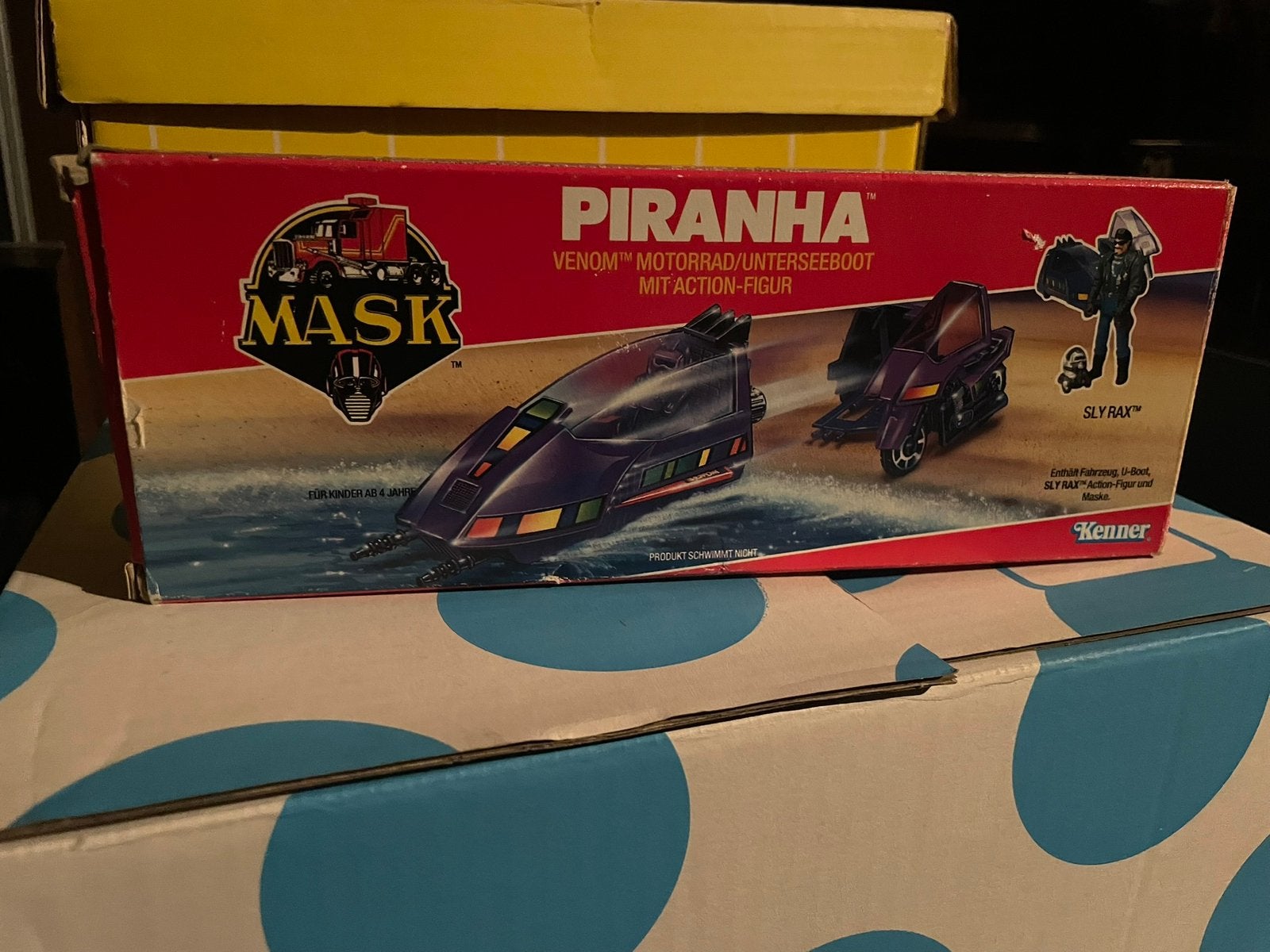 M.A.S.K. Piranha met Sly Rax actiefiguur - Vintage Speelgoed, Ophalen, Gebruikt