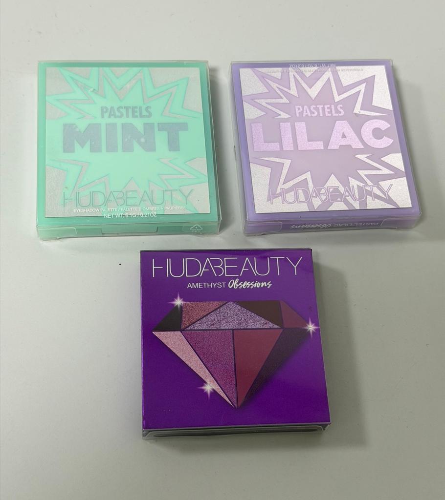 Huda Beauty Oogschaduw Set Amethyst + Pastels Mint + Lilac, Ogen, Nieuw, Ophalen of Verzenden, H