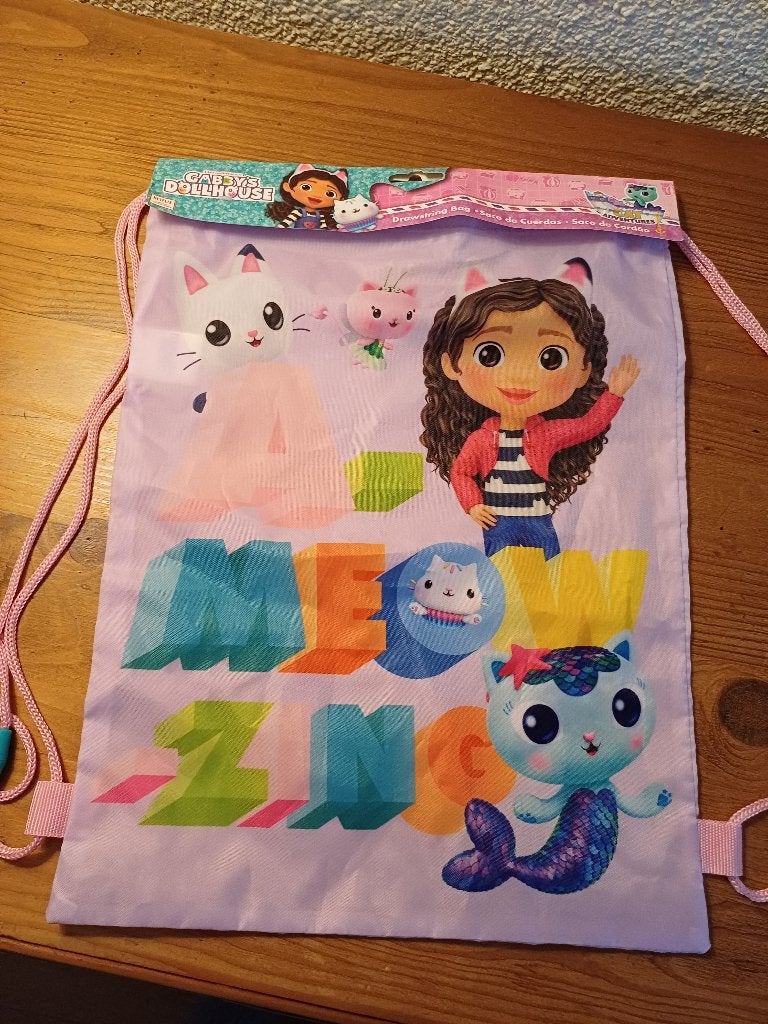 Kinderrugzak/gymtas  Gabby’s Dollhouse, Disney of Dora, 25 tot 40 cm, Nieuw, Ophalen of Verzenden