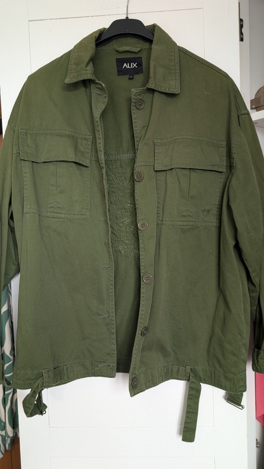 ALIX Groen Overshirt met Adelaar Borduurwerk, Maat 38/40 (M), Ophalen of Verzenden, Zo goed als nieuw, ALIX