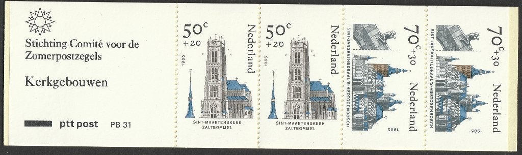 Postzegelboekje PB31H - Plaatfout in kaft: boven de '0' van, Postzegels en Munten, Ophalen of Verzenden, Postfris