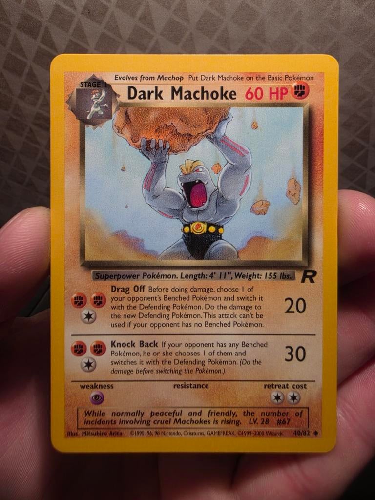 Dark Machoke (TR 40)Team Rocket , Ophalen of Verzenden, Zo goed als nieuw