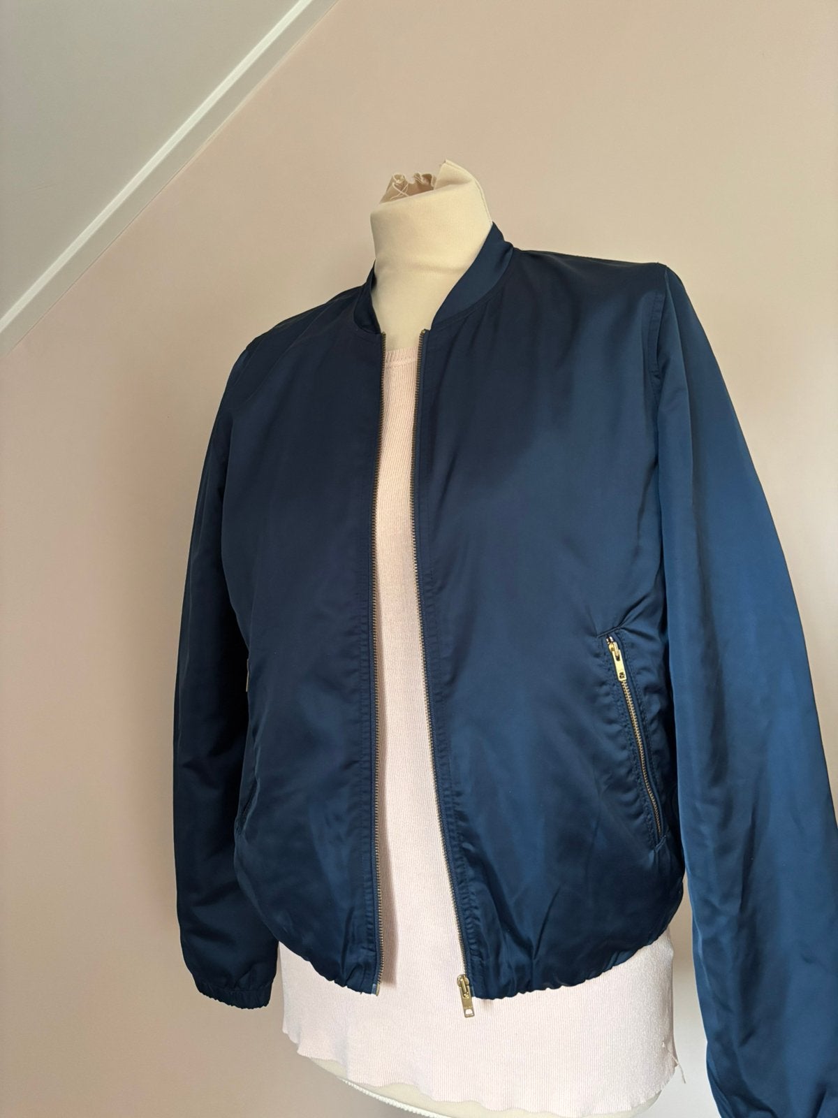 Elvine bomber jasje mt S., Ophalen of Verzenden, Nieuw, Maat 36 (S), Blauw