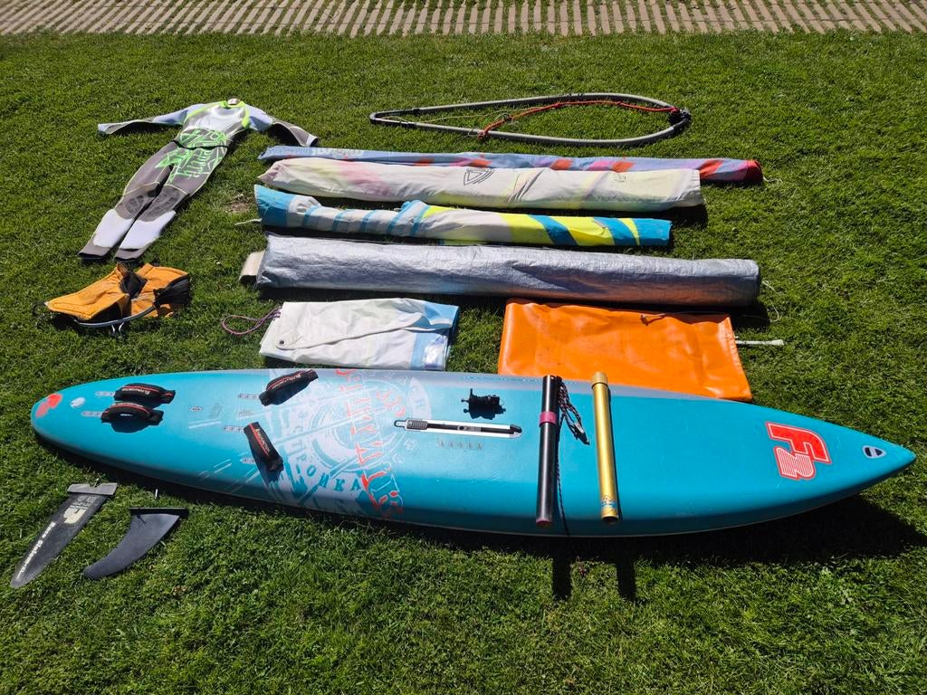 Complete Windsurf Set beginners/gevorderden, Watersport en Boten, Windsurfen, Ophalen, Met draagtas, 300 cm of meer, Complete set