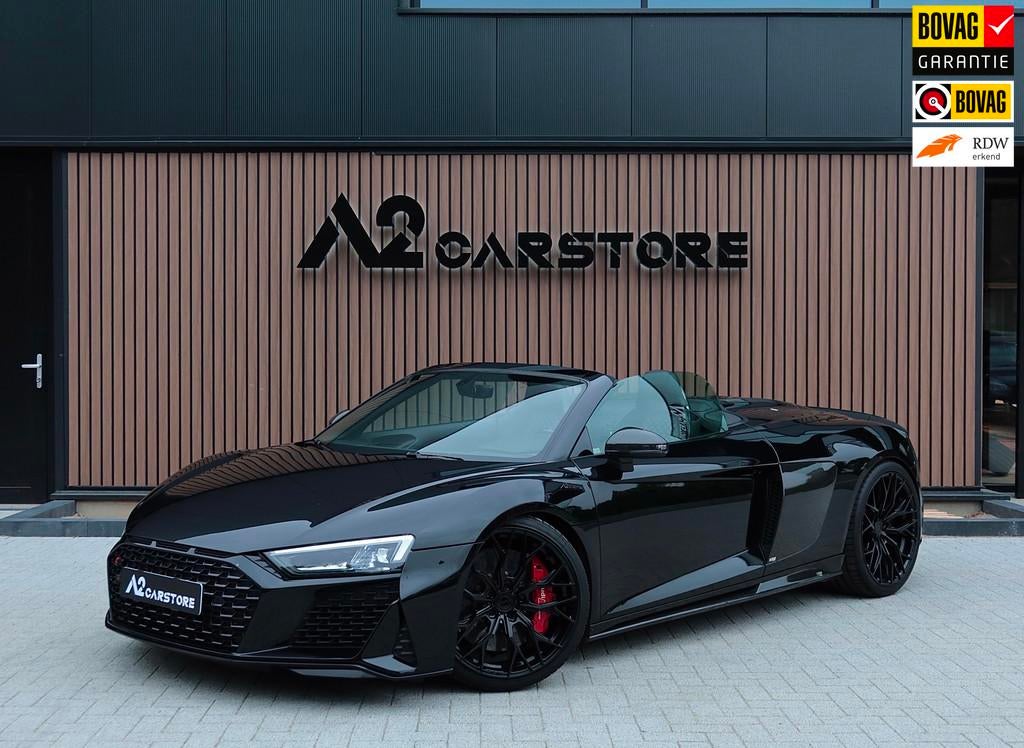 Audi R8 Spyder 5.2 performance quattro NAP-UMBAUKIT FULL CAR, Auto's, Audi, Automaat, Adaptive Cruise Control, Zwart, Cabriolet