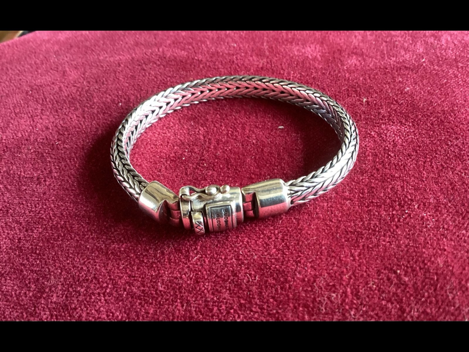 Buddha to Buddha armband “ Ellen XS” zo goed als nieuw, Ophalen of Verzenden, Zo goed als nieuw, Zilver