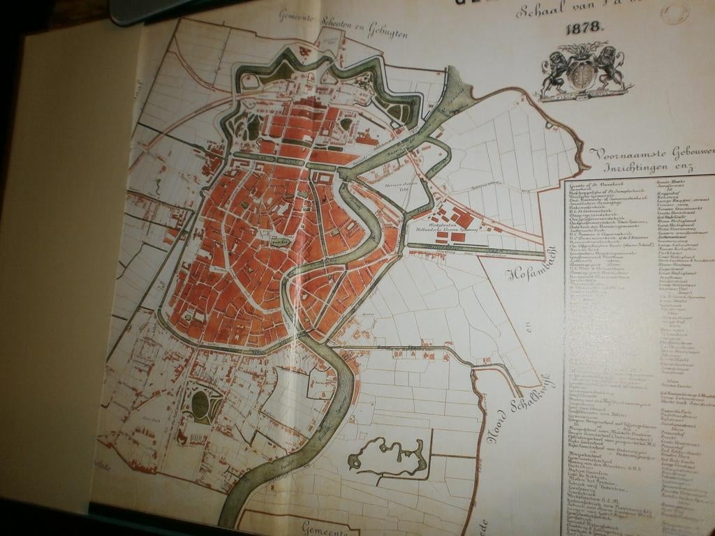historische atlas van haarlem veel oude topokaarten en afb, Antiek en Kunst, Antiek | Boeken en Bijbels, Ophalen of Verzenden