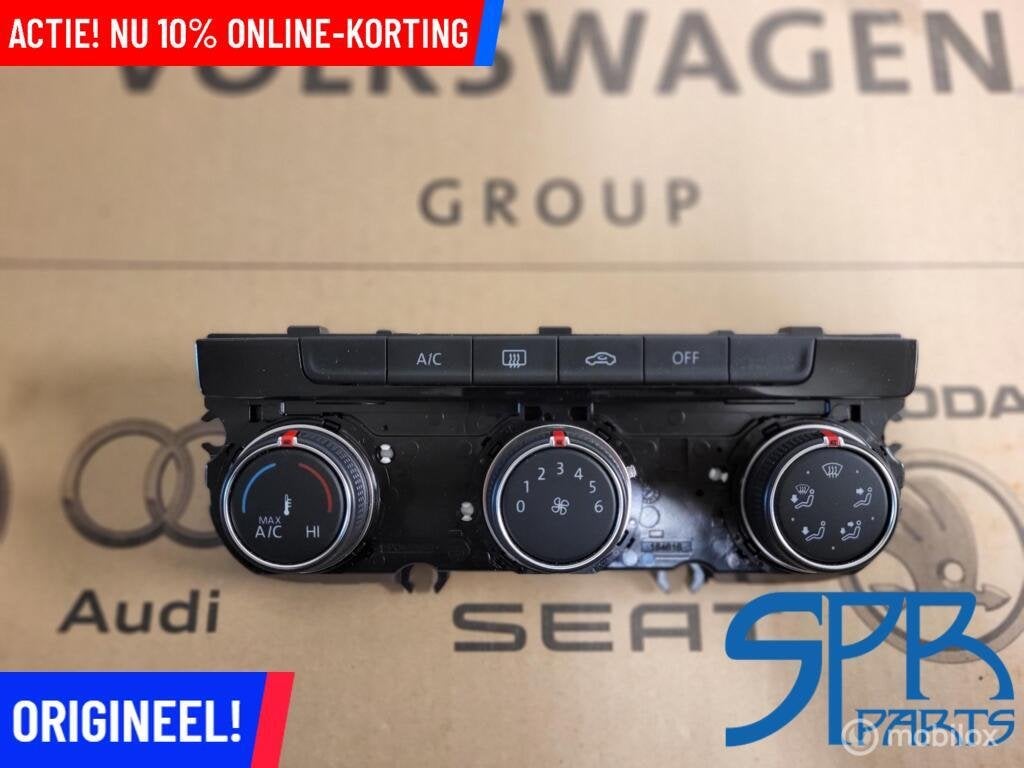 VW GOLF 7 Climatronic paneel 5G0907426T CLIMATE CONTROL UNIT, Gebruikt, Volkswagen, Ophalen of Verzenden, Volkswagen
