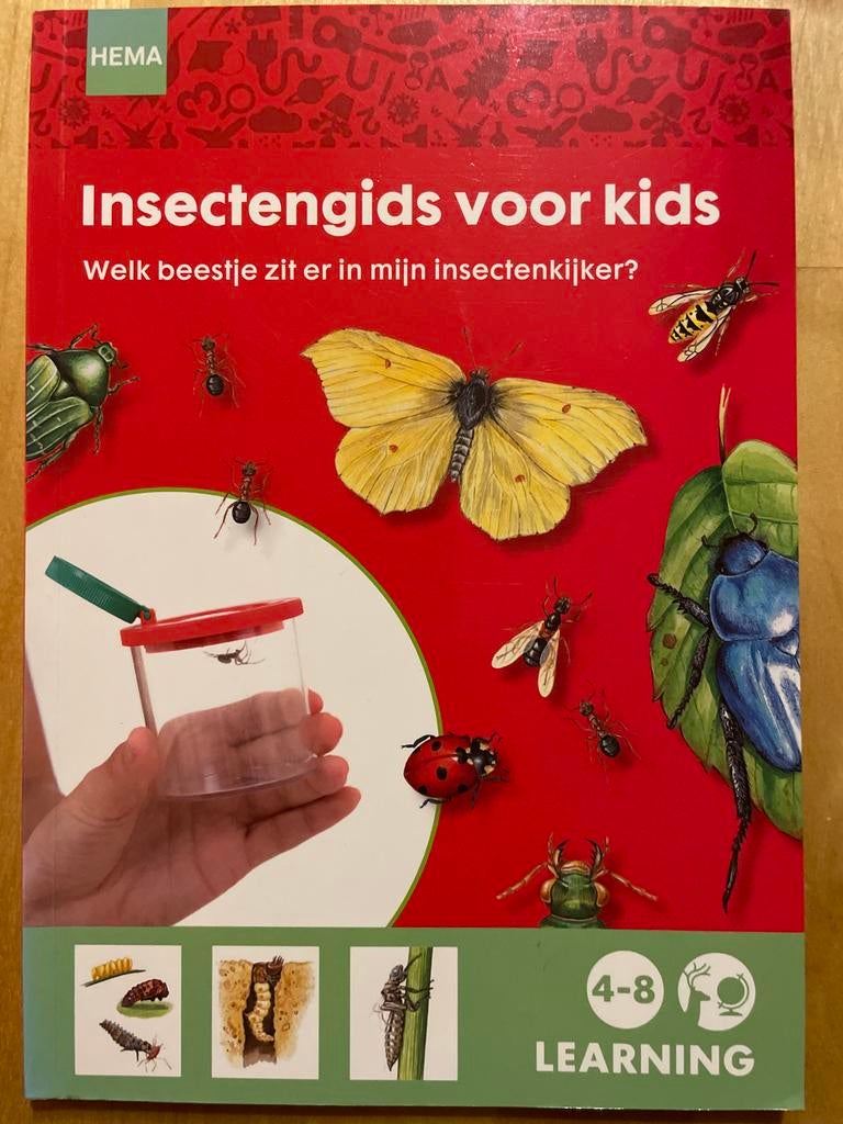 Insectengids voor kids - HEMA - Welk beestje zit er in mijn, Boeken, Ophalen of Verzenden, Zo goed als nieuw, Uitklap-, Voel- of Ontdekboek