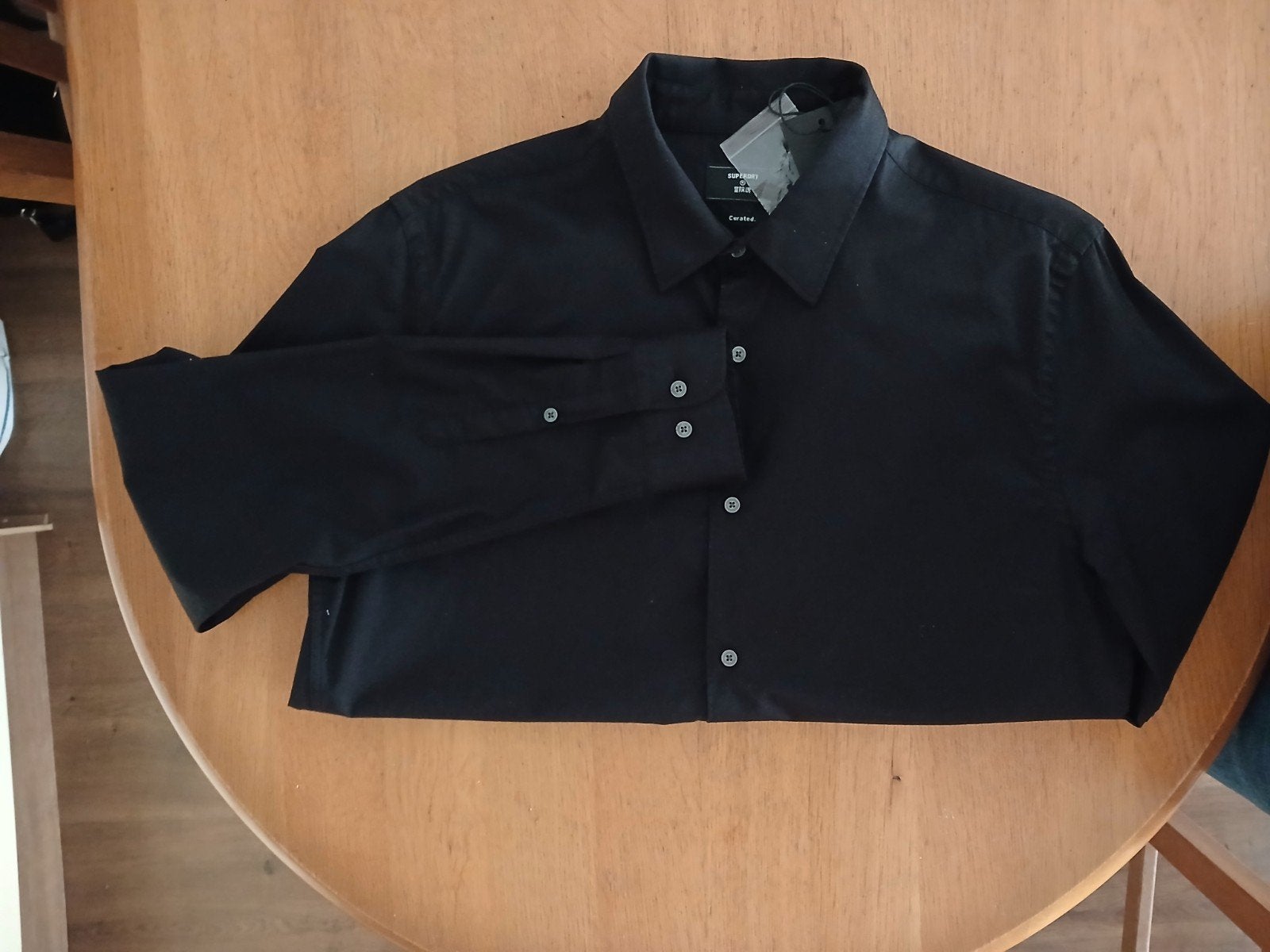 Supedry maat M zwarte blouse, Zwart, Nieuw, Superdry, Halswijdte 39/40 (M)