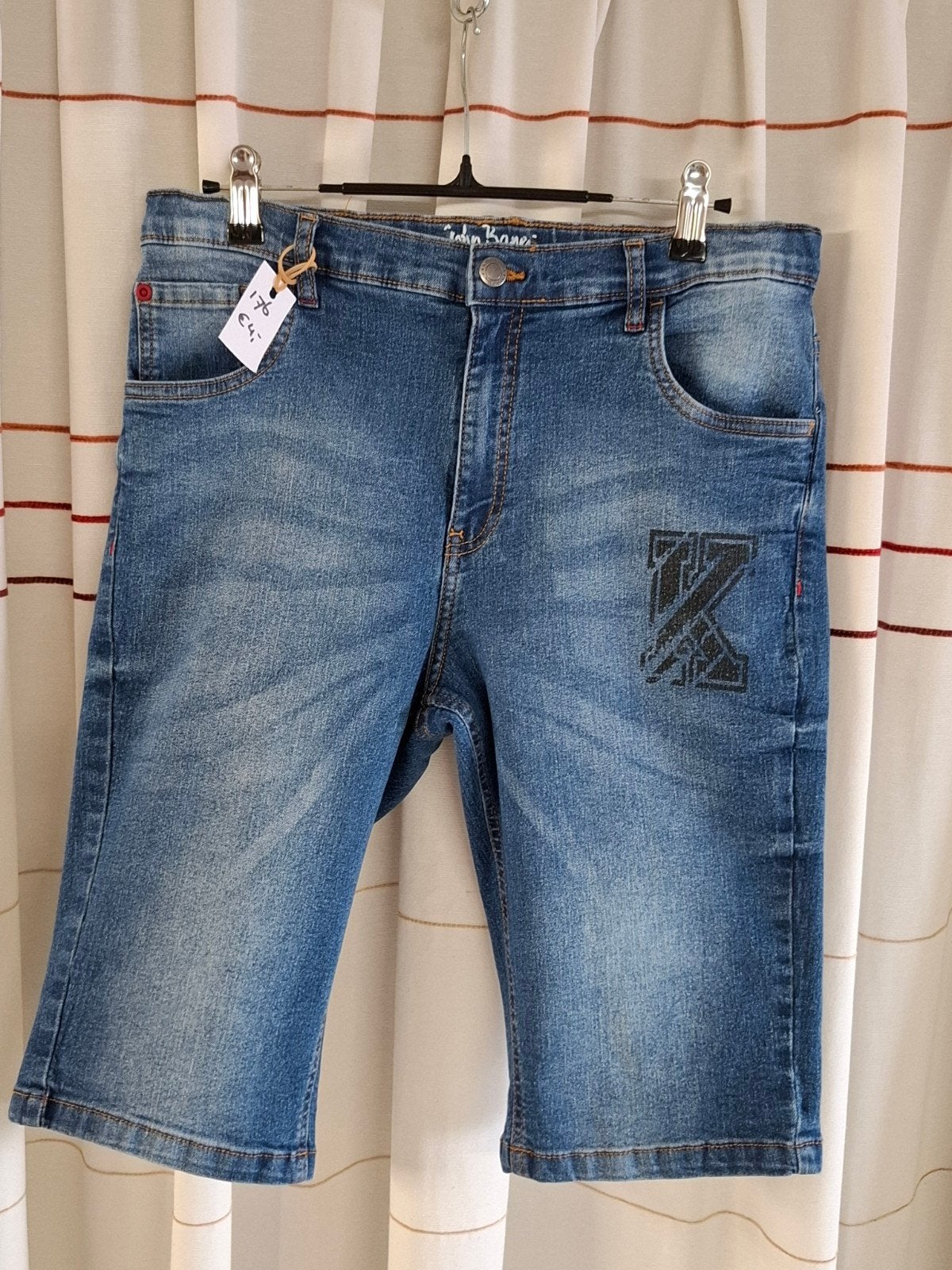 John Baner korte jeansbroek 170/176, John Baner, Zo goed als nieuw, Jongen, Ophalen