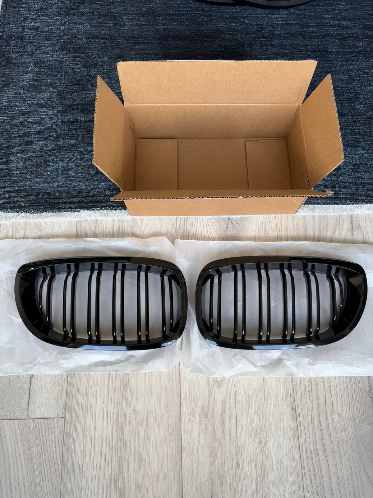BMW E46 coupe en cabrio grill nieren hoogglans zwart nieuw, Ophalen of Verzenden, Nieuw, Voor, BMW
