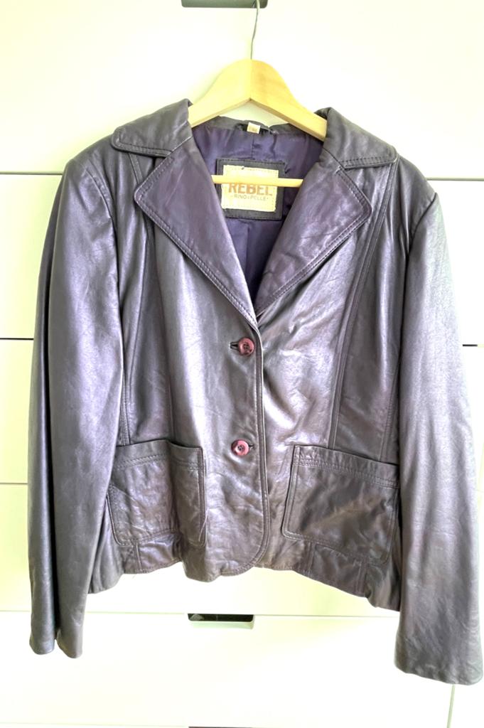 Rebel leren colbert maat 44, Kleding | Dames, Paars, Maat 42/44 (L), Ophalen of Verzenden, Zo goed als nieuw